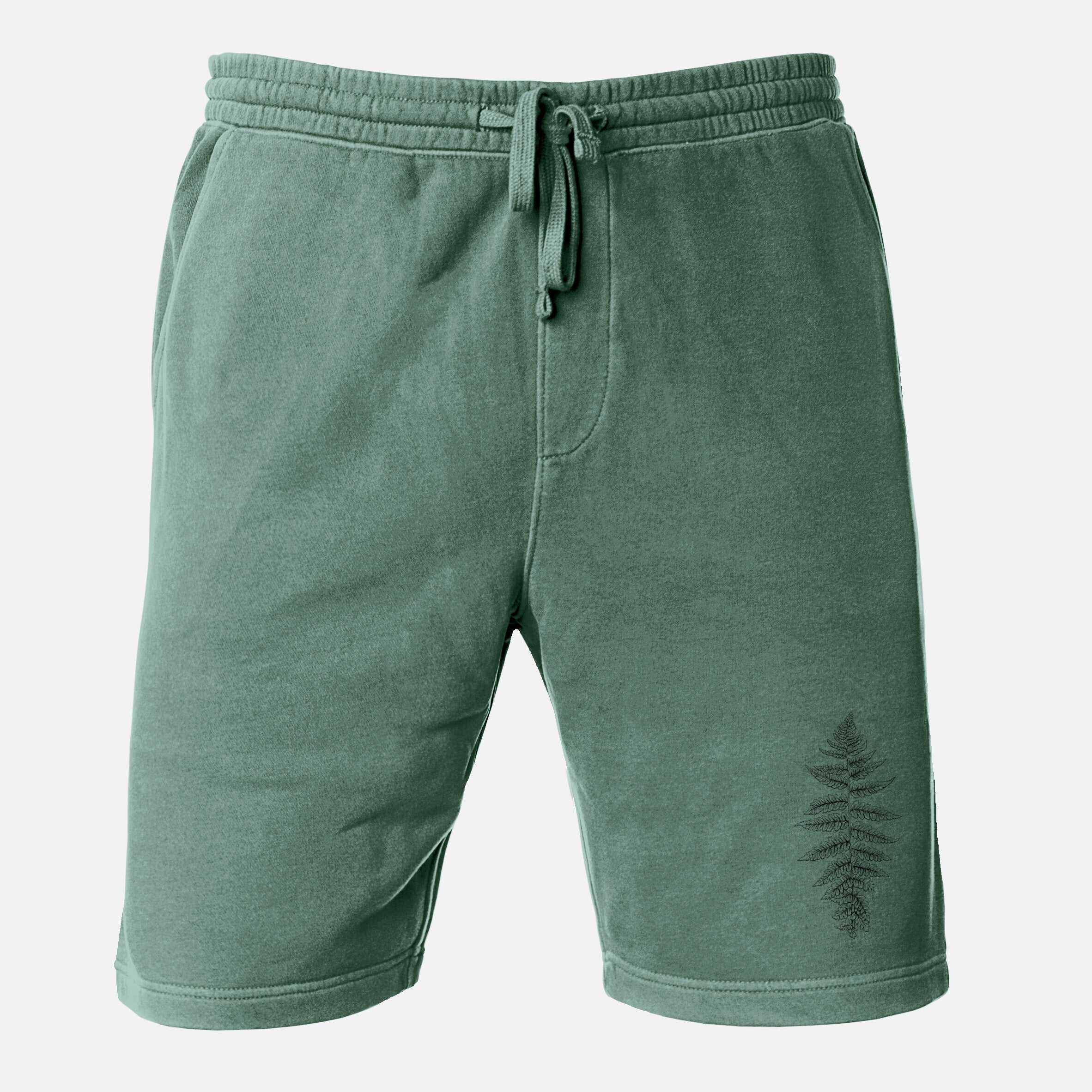 Athyrium filix femina - Lady Fern - Unisex Pigment Dyed Shorts