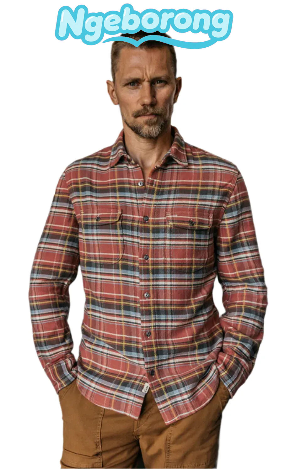 Kato Vintage Plaid 'The Brace' Shirt