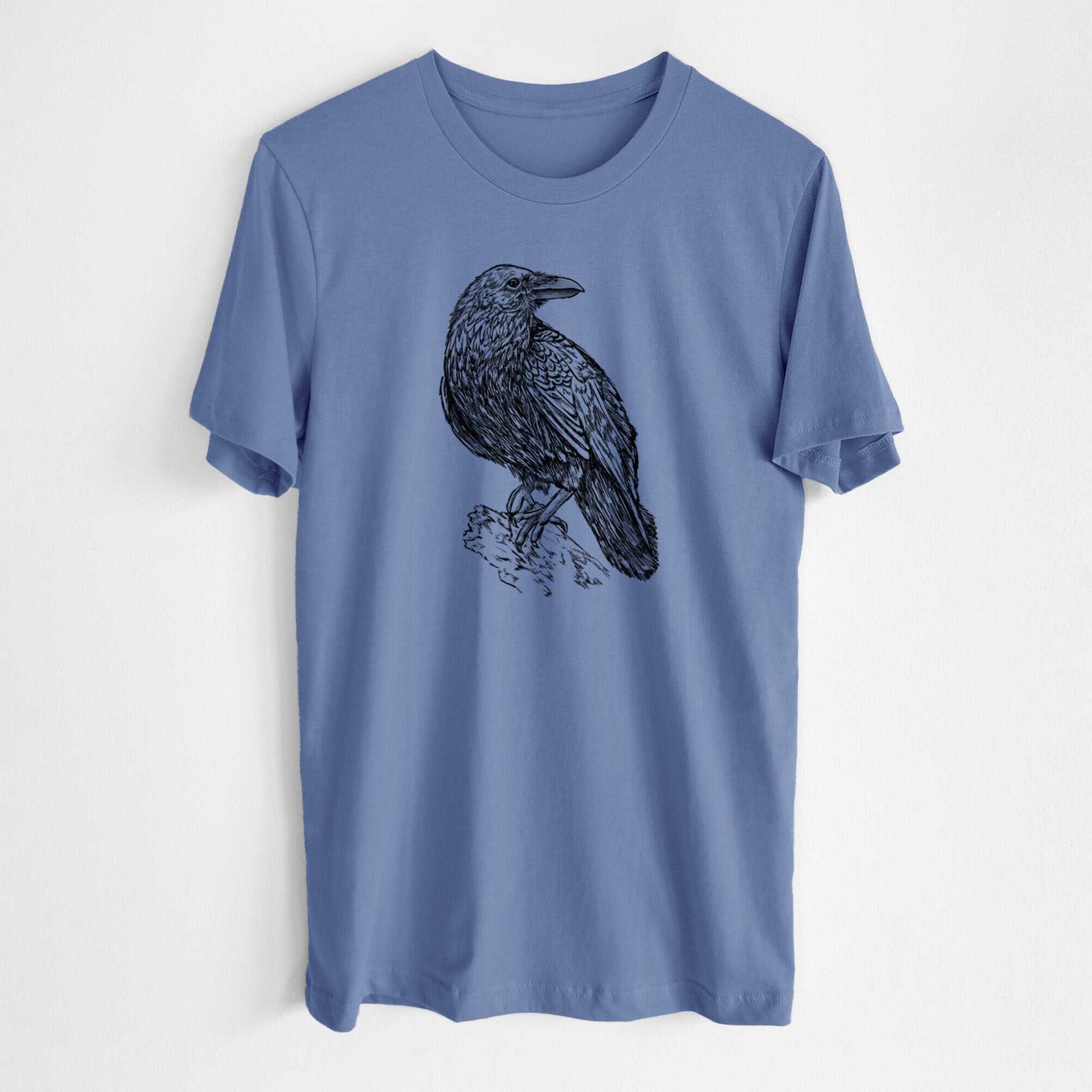 Corvus corax - Common Raven - Lightweight 100% Cotton Unisex Crewneck