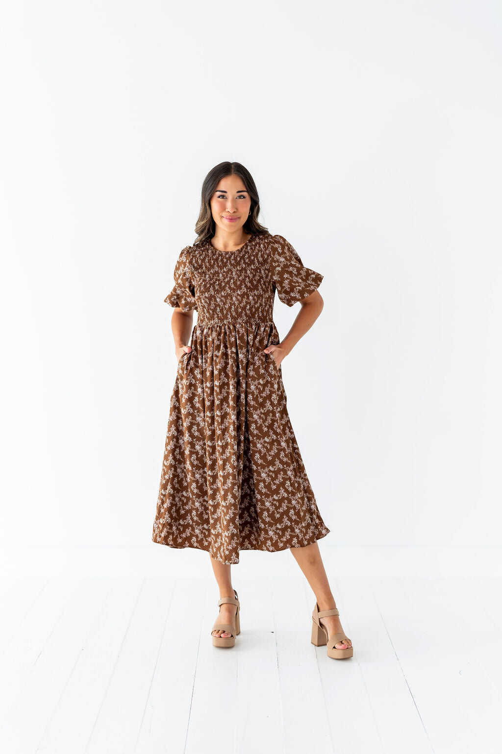 Mallory Smocked Dress - Size Small, 2X, & 3X Left