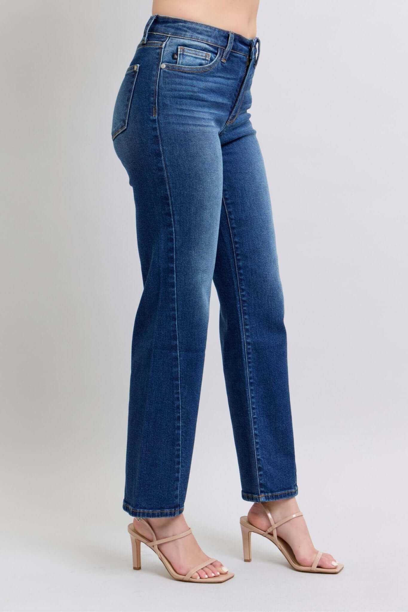Judy Blue Side Seam Straight Leg Jeans
