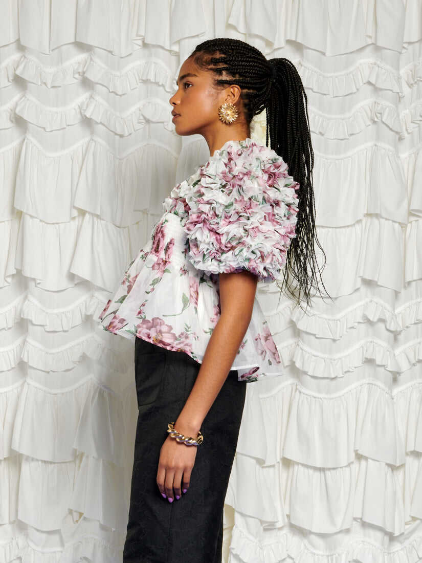 <b>DREAM</b> Alma Floral Ruffles Top