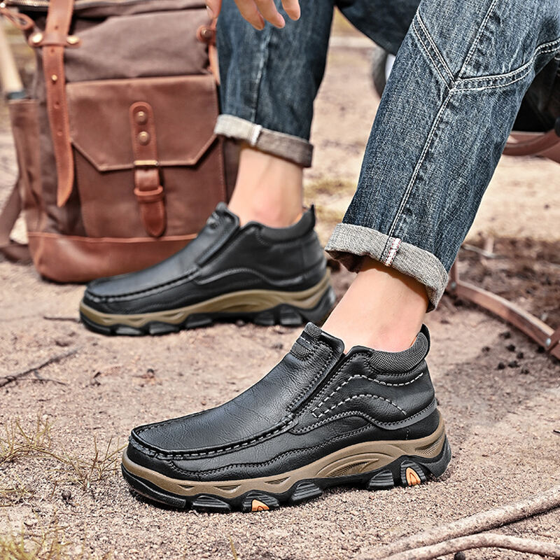 Men's Supportive Orthopedic Sole Leather Pumps