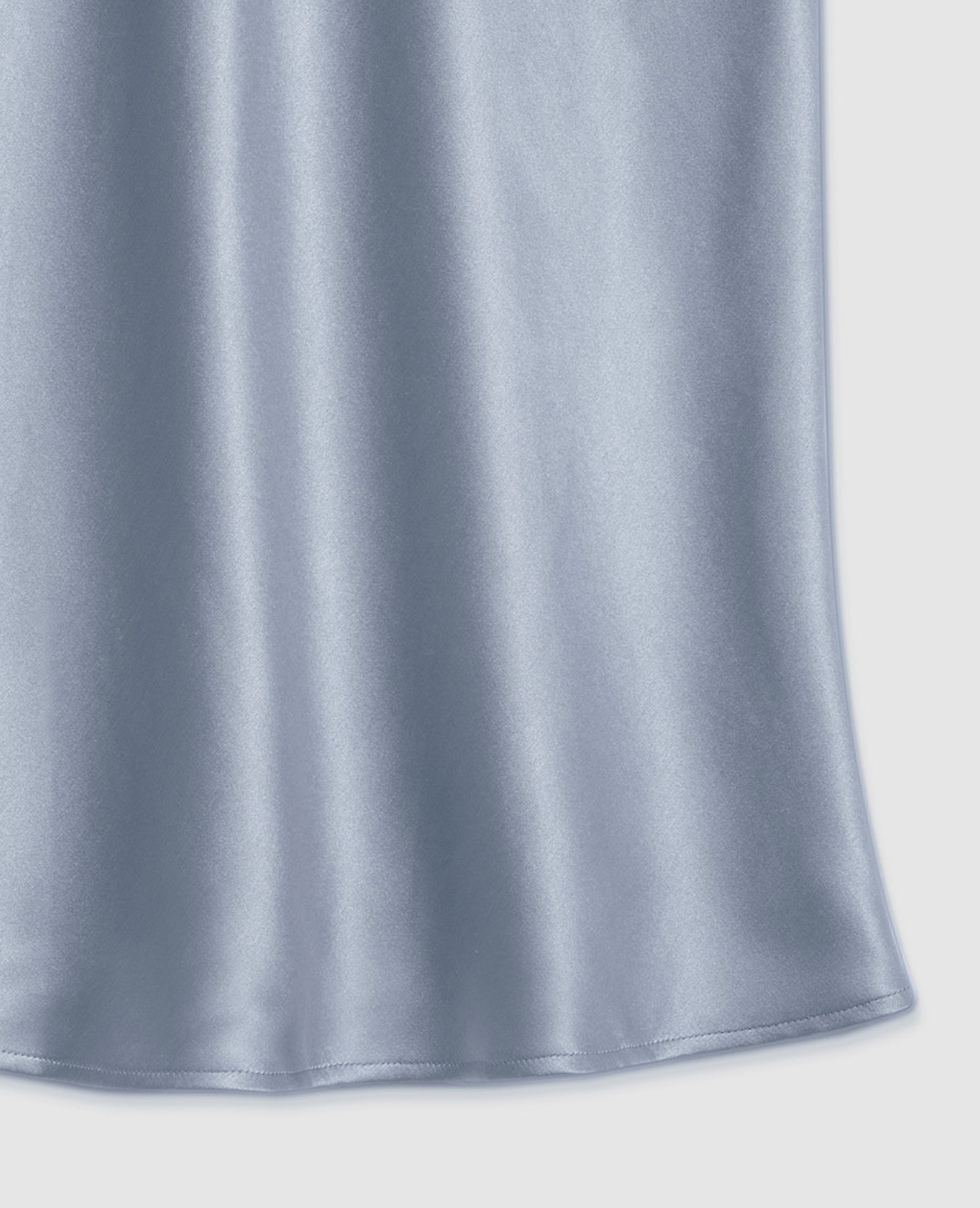 Anine Bing Bar Silk Skirt in Pastel Blue
