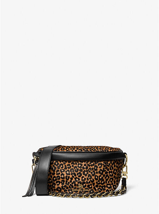 Slater Extra-Small Leopard Print Calf Hair Sling Pack - Neiman Marcus