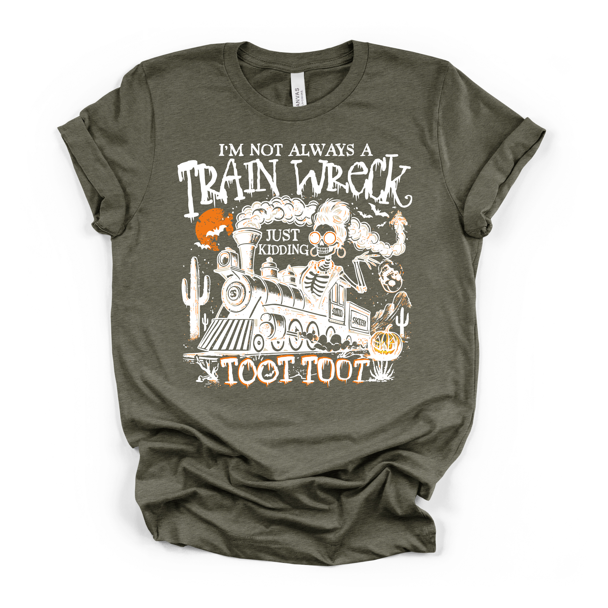 Im Not Always A Train Wreck T Shirt (White Design)
