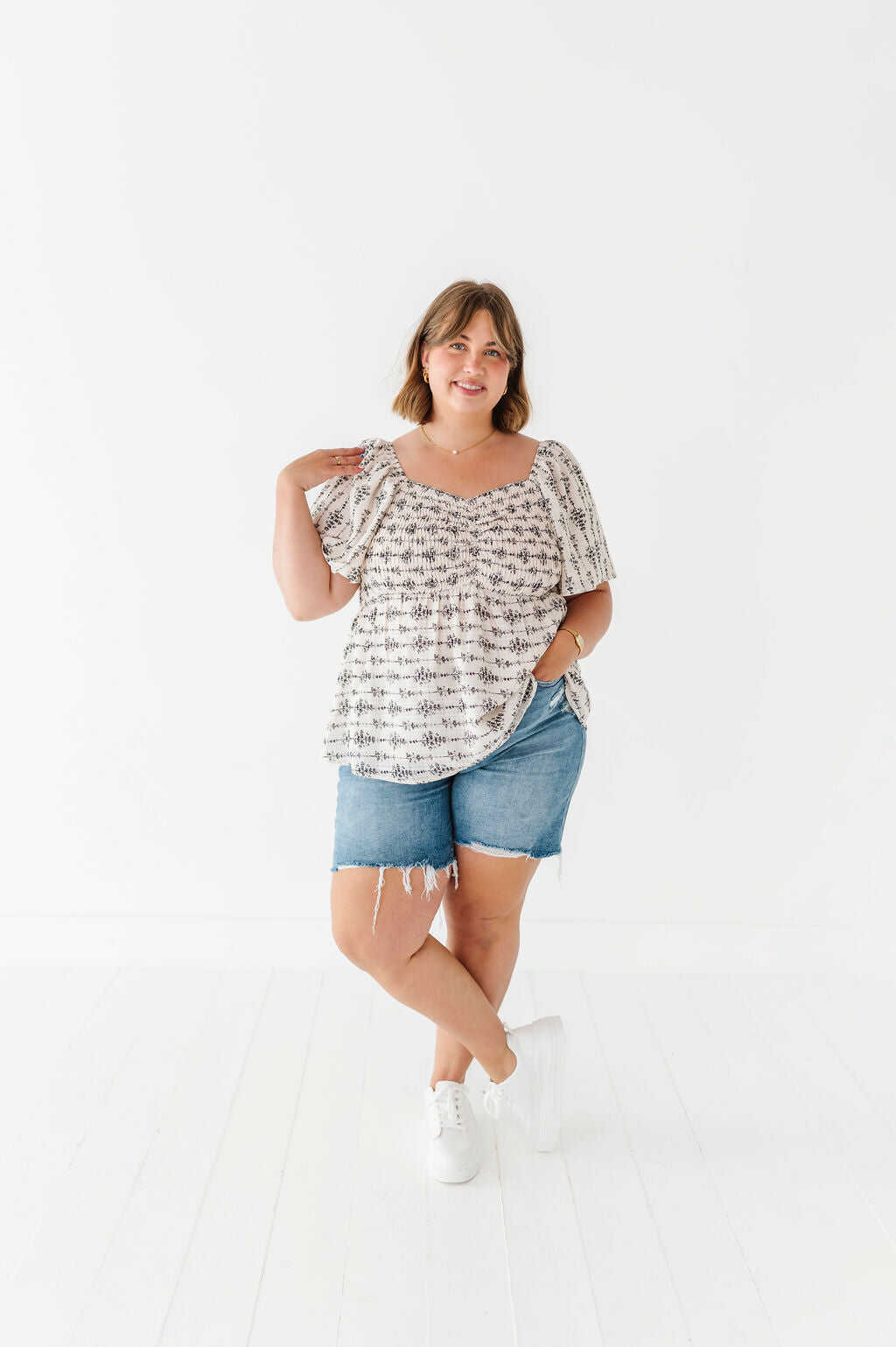 Vanessa Smocked Top