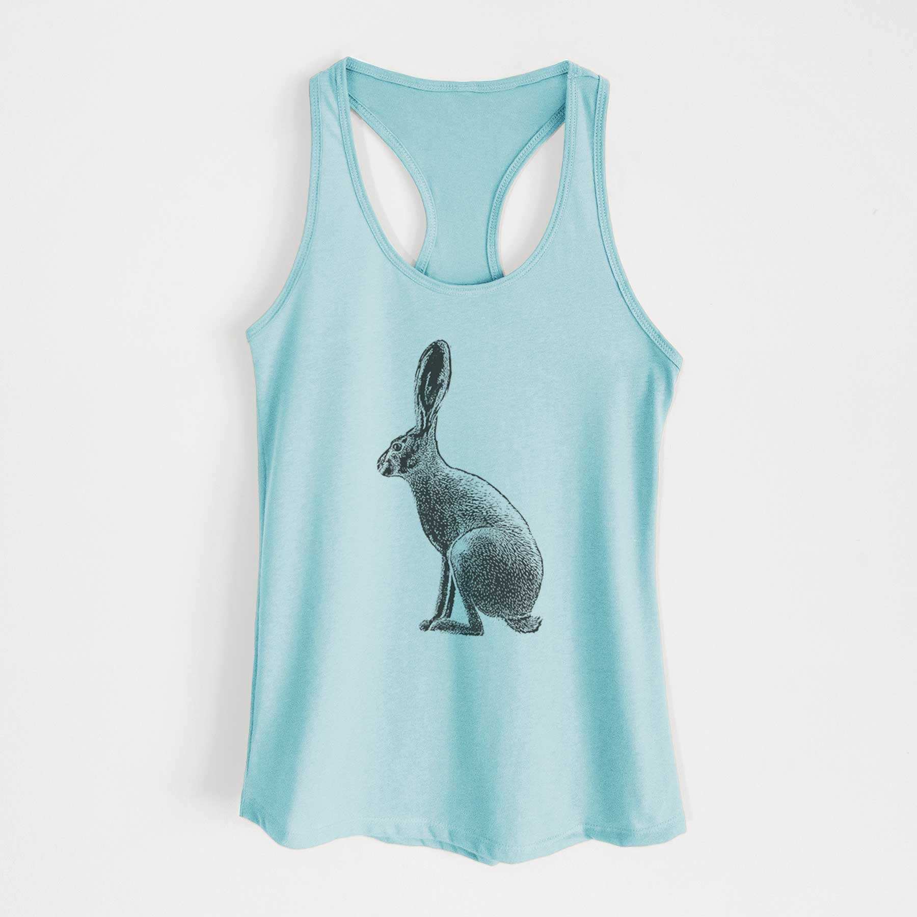 Wild California Hare - Black-tailed Jackrabbit - Women's Racerback Tanktop