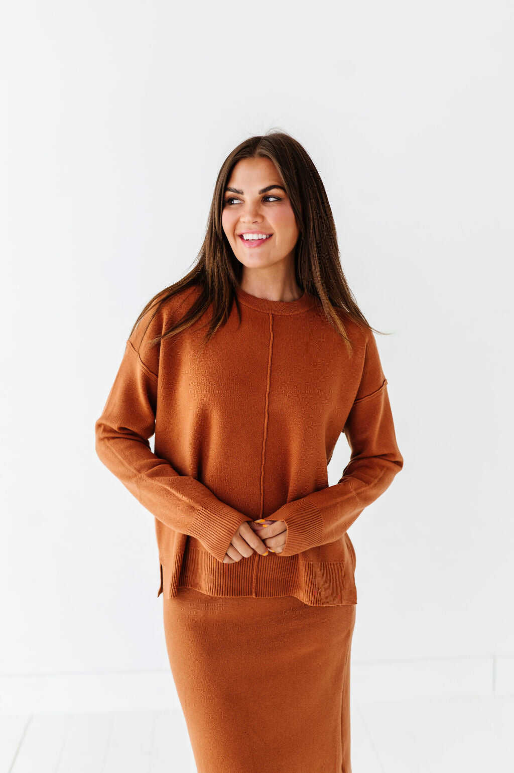 Jayden Skirt Set in Golden Brown - Size Small Left