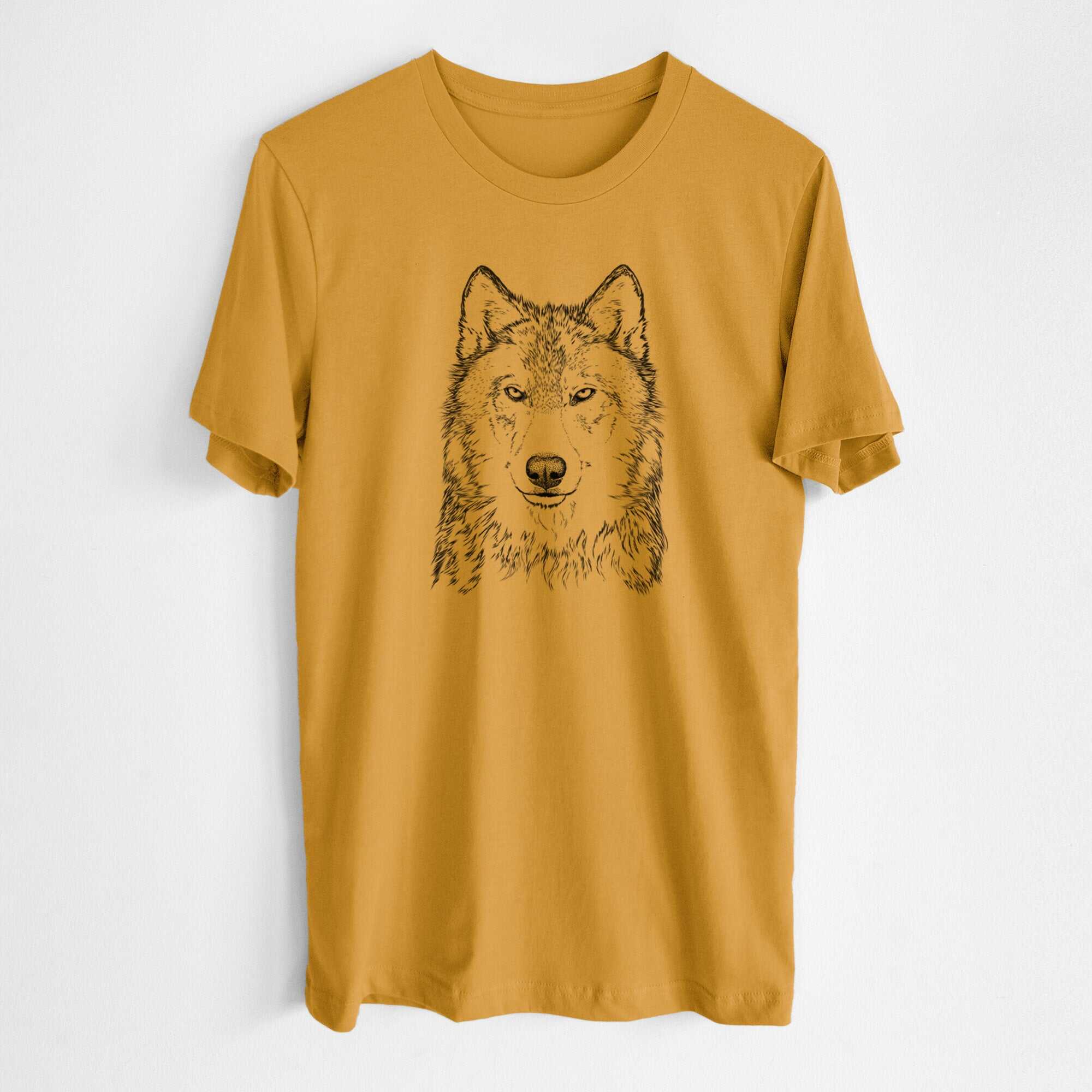 Grey Wolf - Canis lupus - Lightweight 100% Cotton Unisex Crewneck
