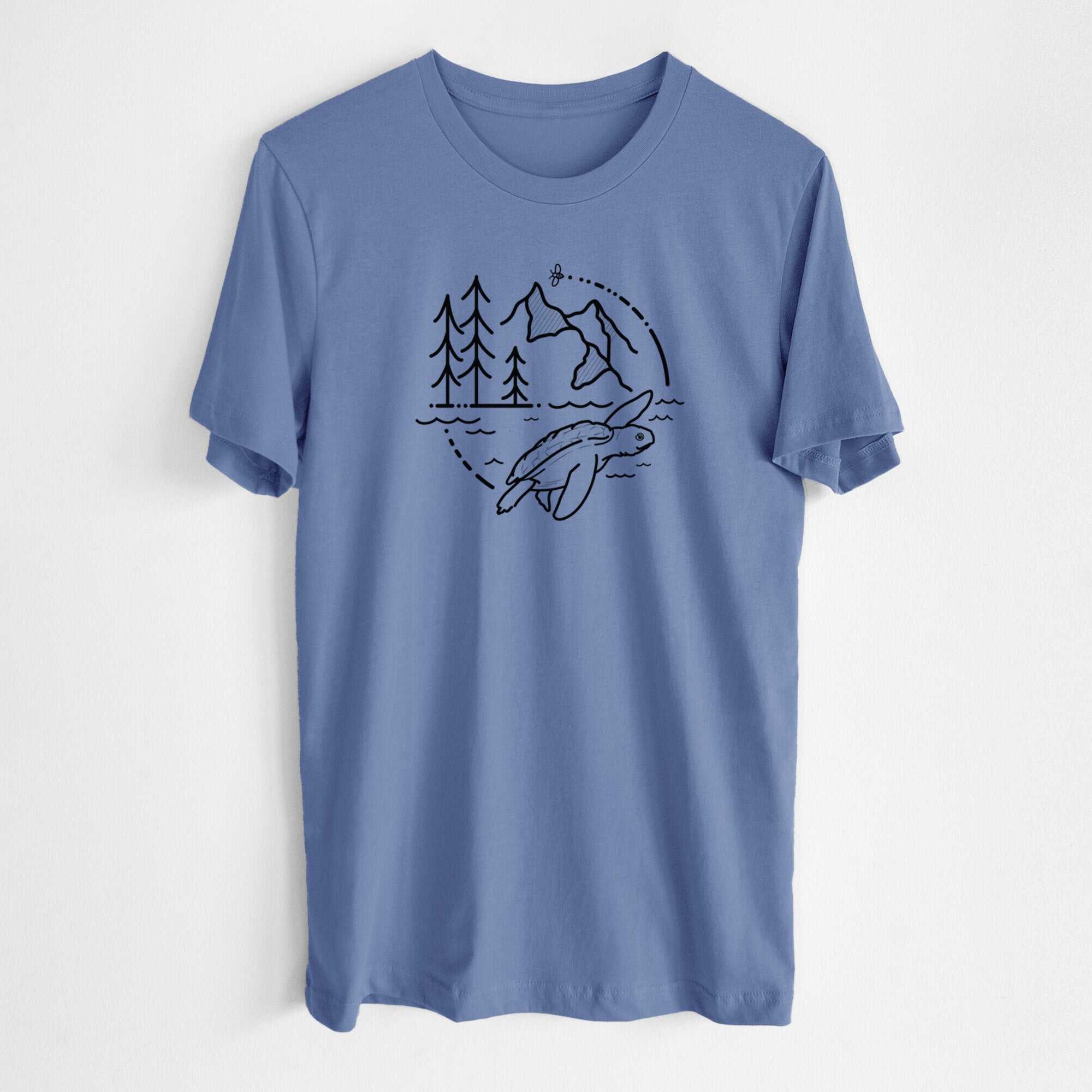 It's All Connected - Kemps Ridley Turtle - Lightweight 100% Cotton Unisex Crewneck