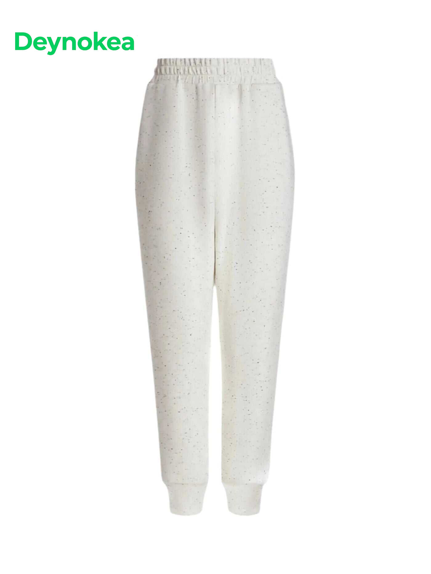 Varley The Slim Cuff Pant 27.5 in Ivory Marl Fleck