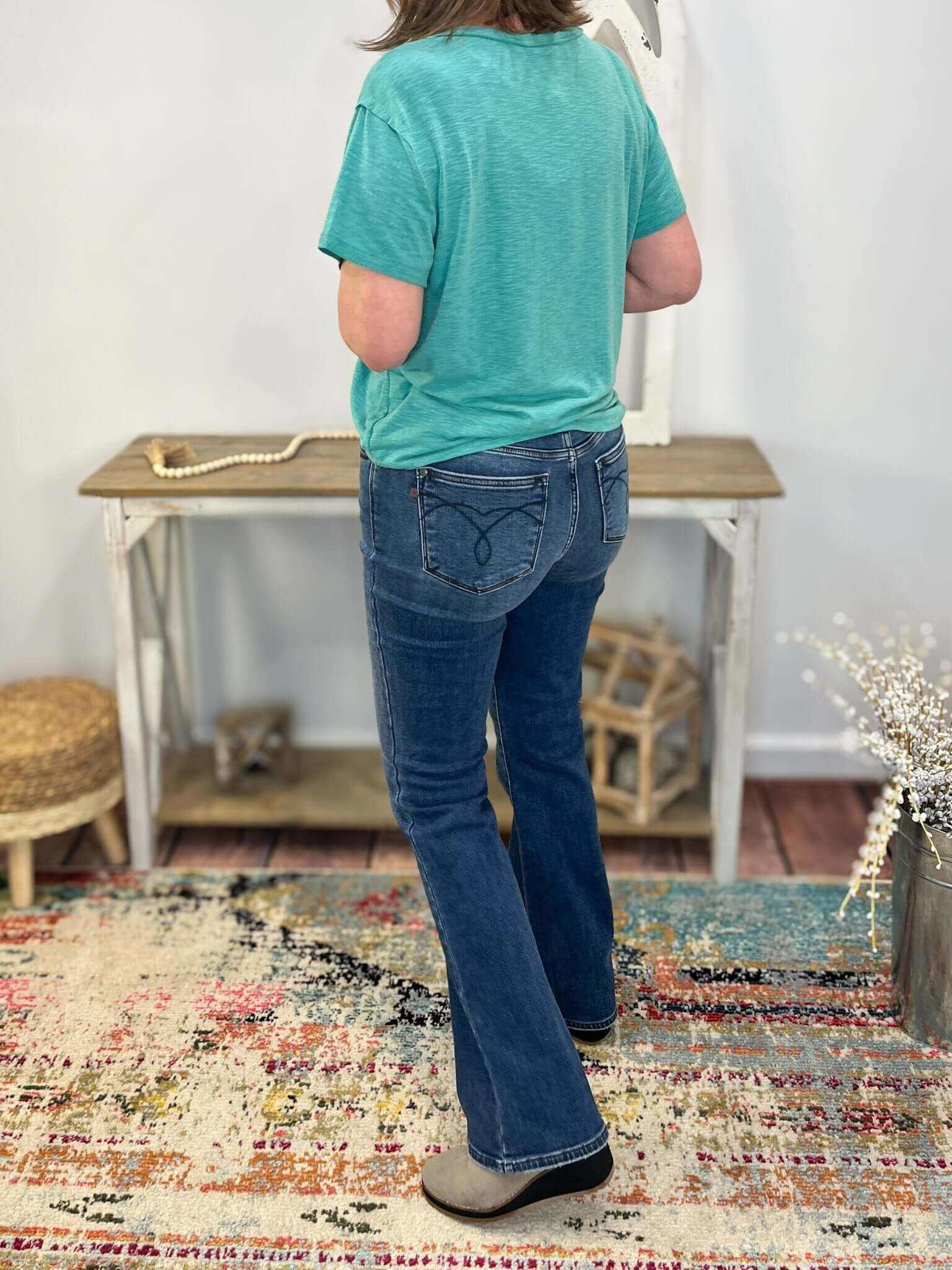 Judy Blue Mid-Rise Thermal Bootcut Jean