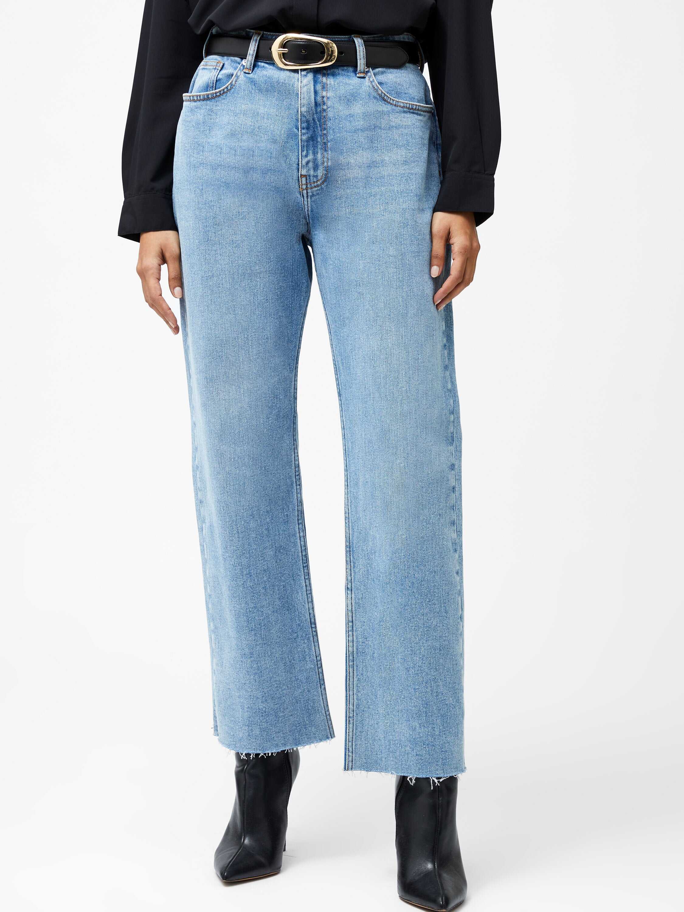 Elliot Denim Straight Leg Cropped Jeans 27 Inch