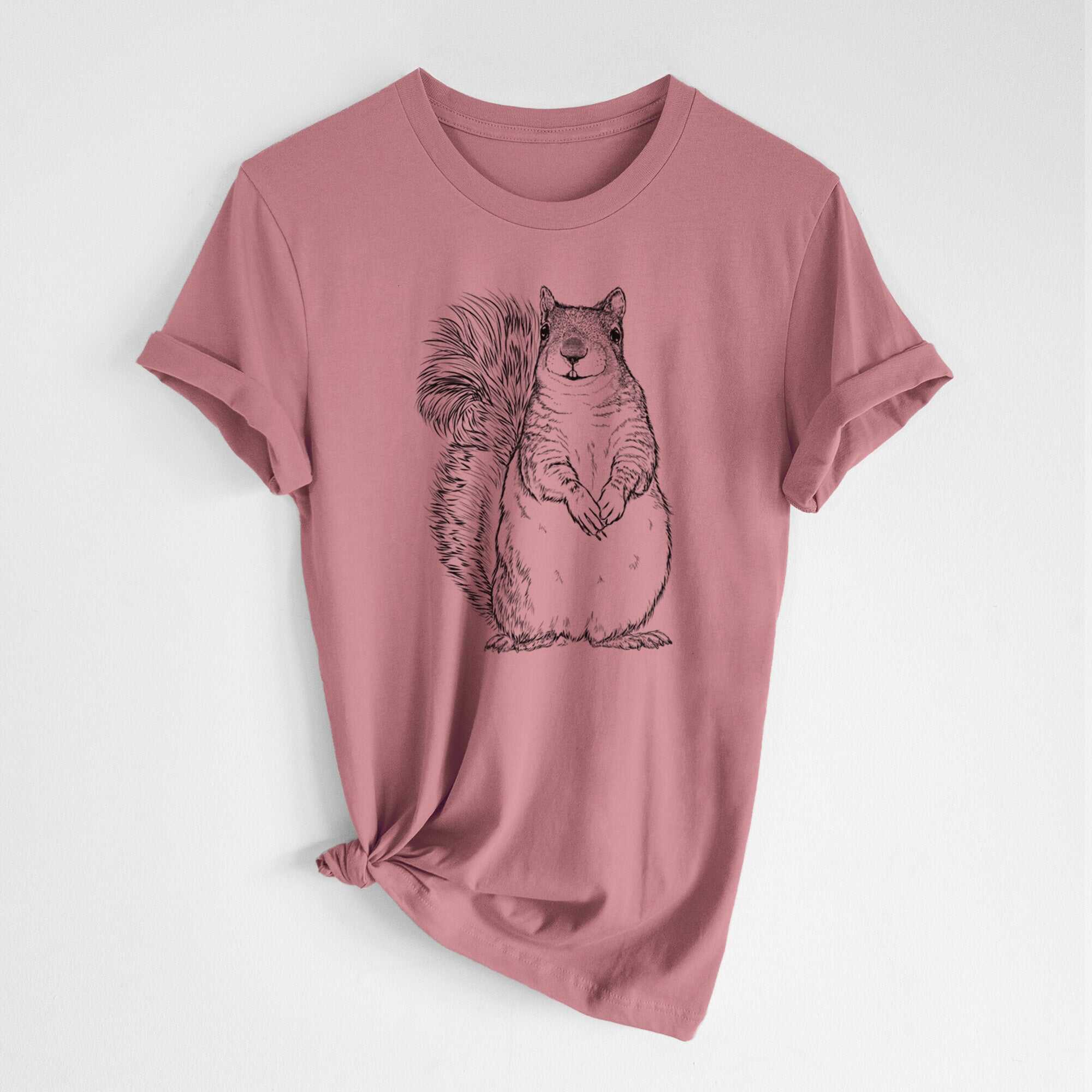 Western Grey Squirrel - Sciurus griseus - Lightweight 100% Cotton Unisex Crewneck