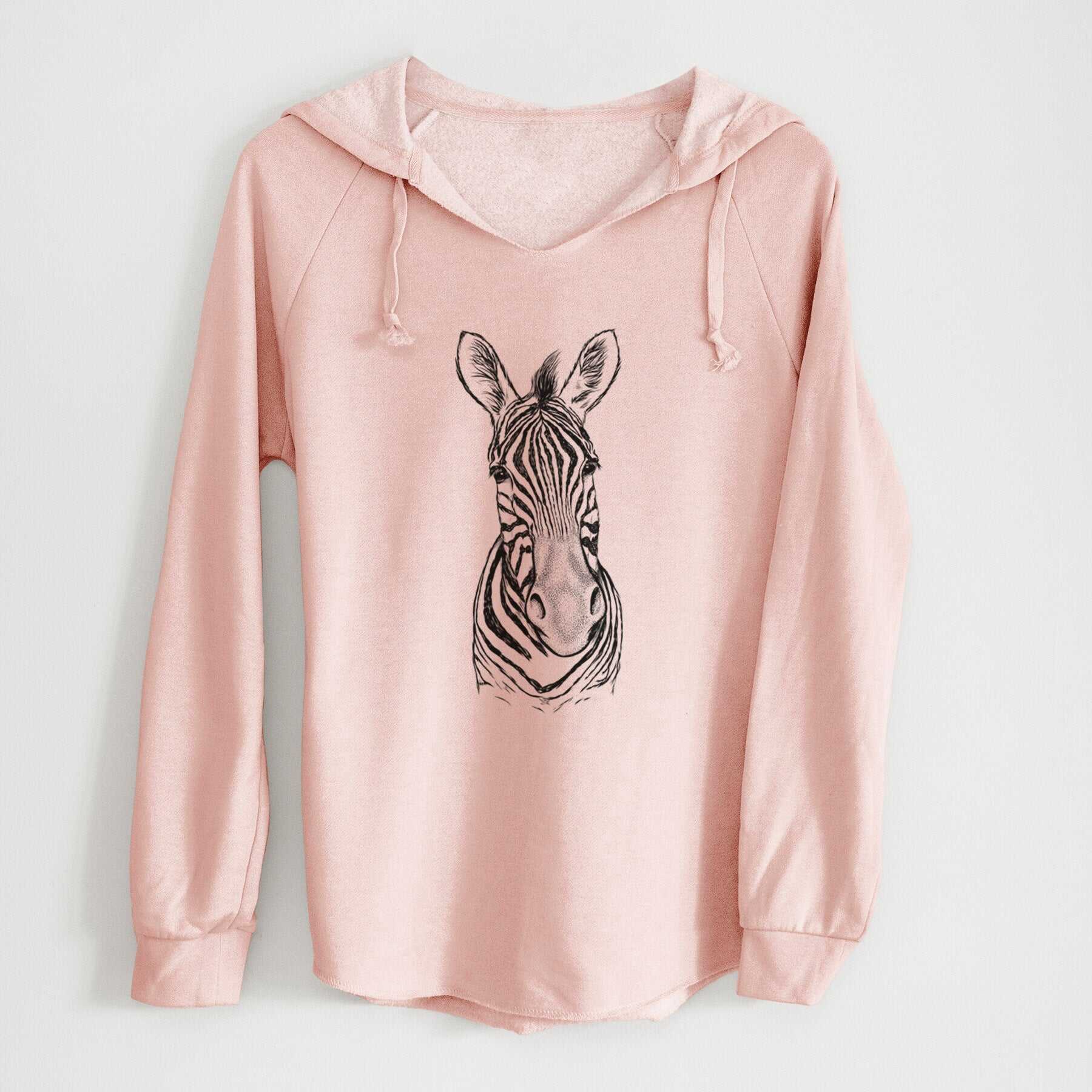 Damara Zebra - Equus quagga antiquorum - Cali Wave Hooded Sweatshirt