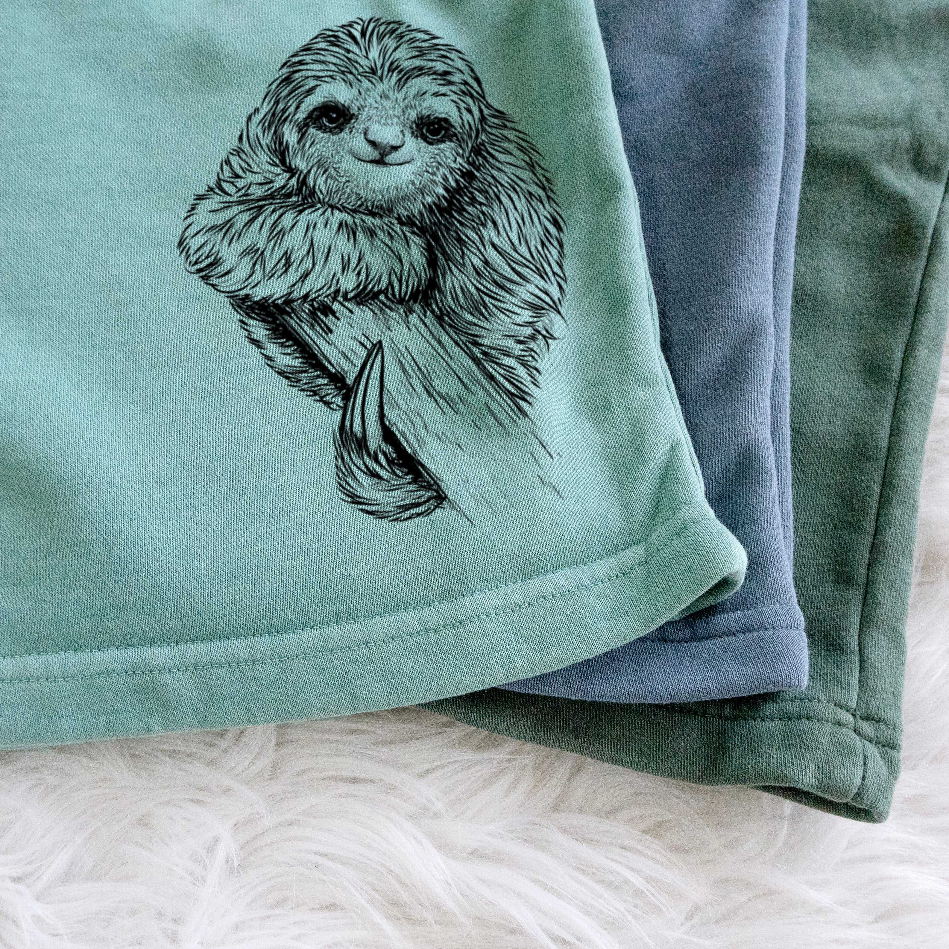 Pygmy Three-toed Sloth - Bradypus pygmaeus - Unisex Pigment Dyed Shorts