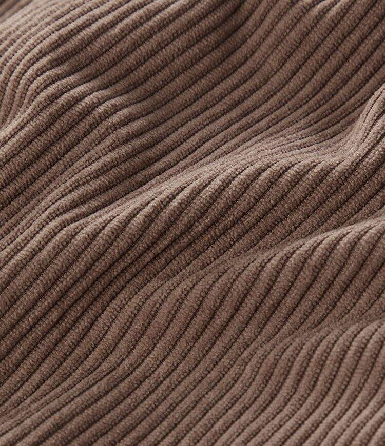 High Waisted Invisible Zipper 2-in-1 A Line Mini Corduroy Casual Skirt