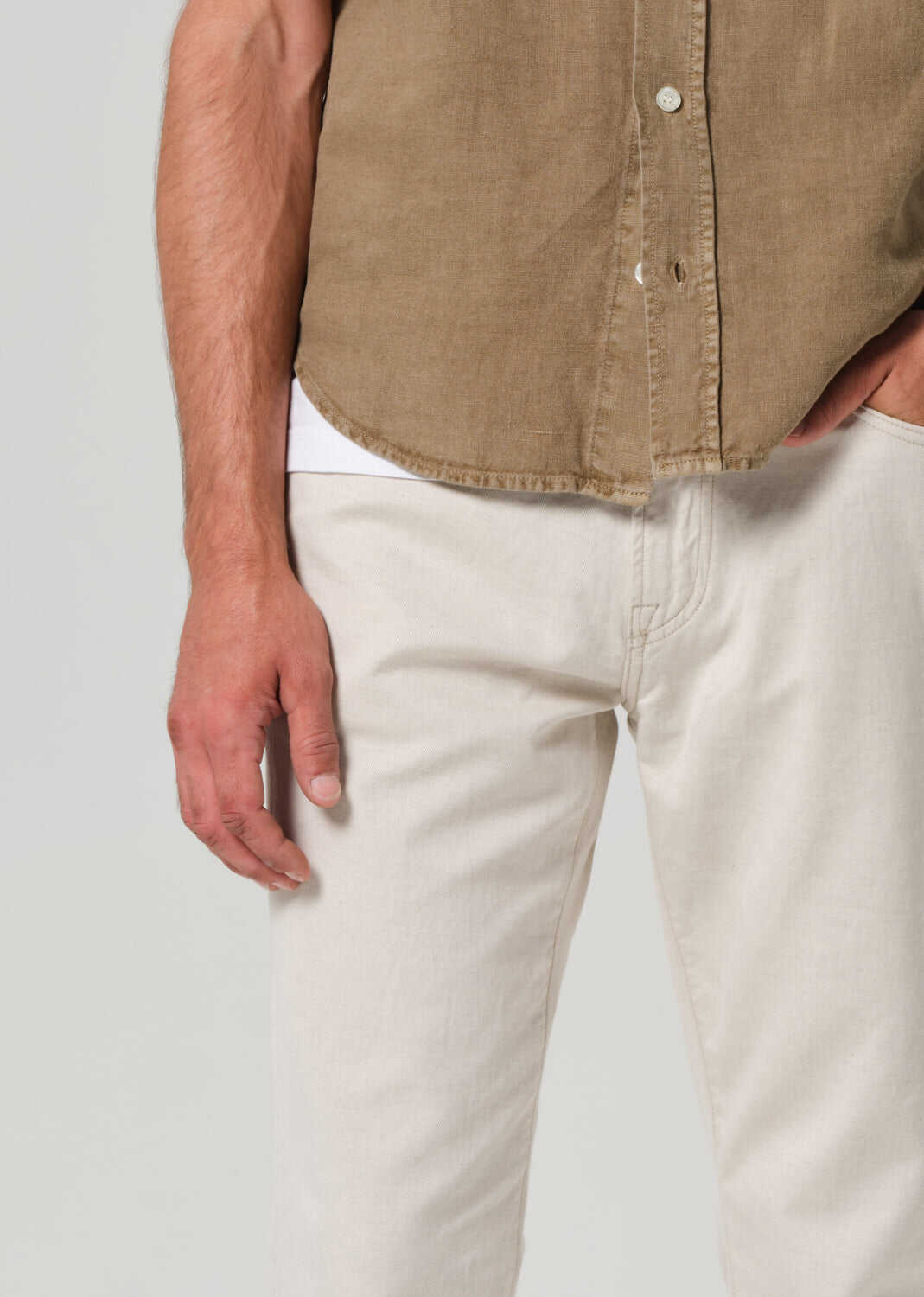 Citizens of Humanity Elijah Relaxed Straight in Stretch Linen