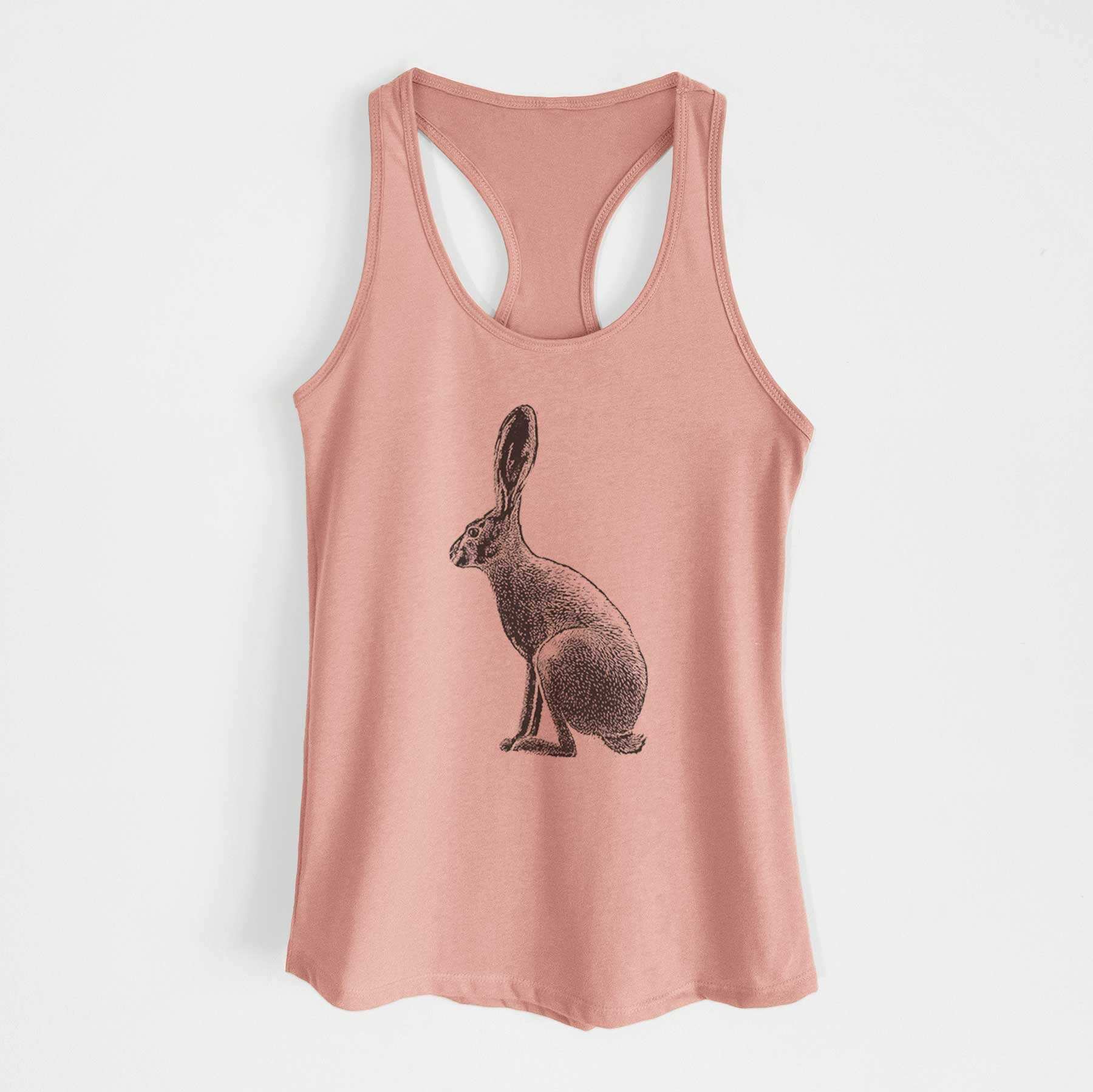 Wild California Hare - Black-tailed Jackrabbit - Women's Racerback Tanktop