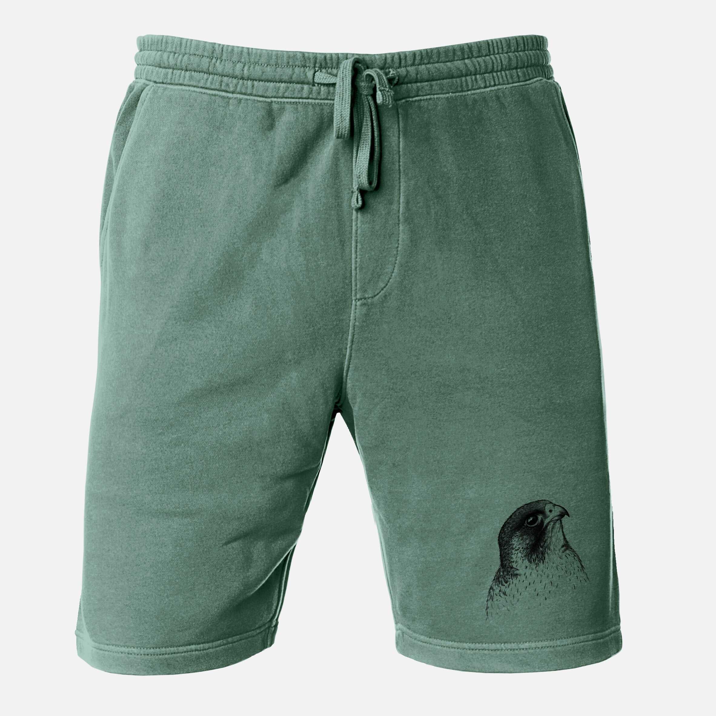 Peregrine Falcon - Falco peregrinus - Unisex Pigment Dyed Shorts