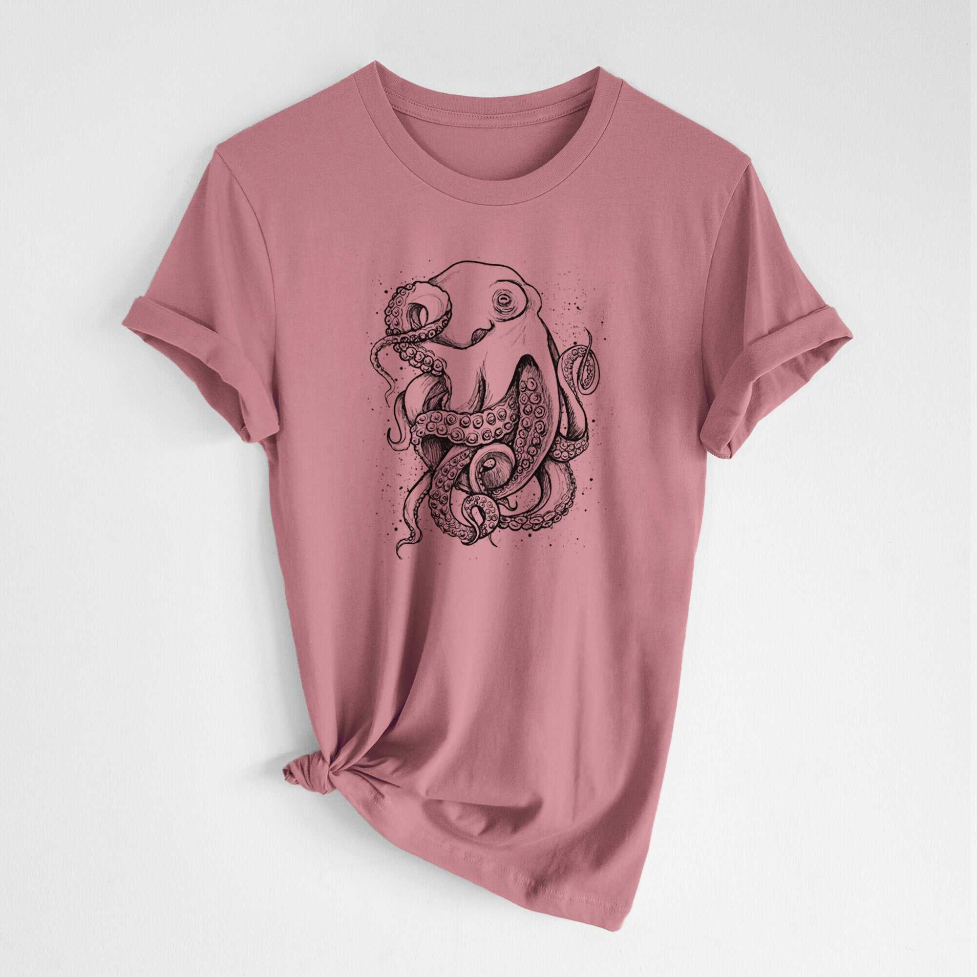 Octopus Vulgaris - Common Octopus - Lightweight 100% Cotton Unisex Crewneck