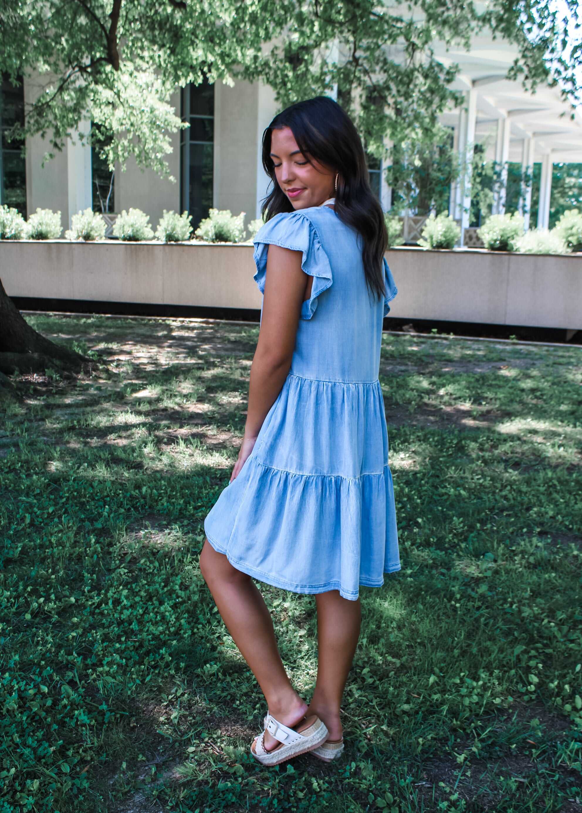 Lovely As Ever Denim Dress