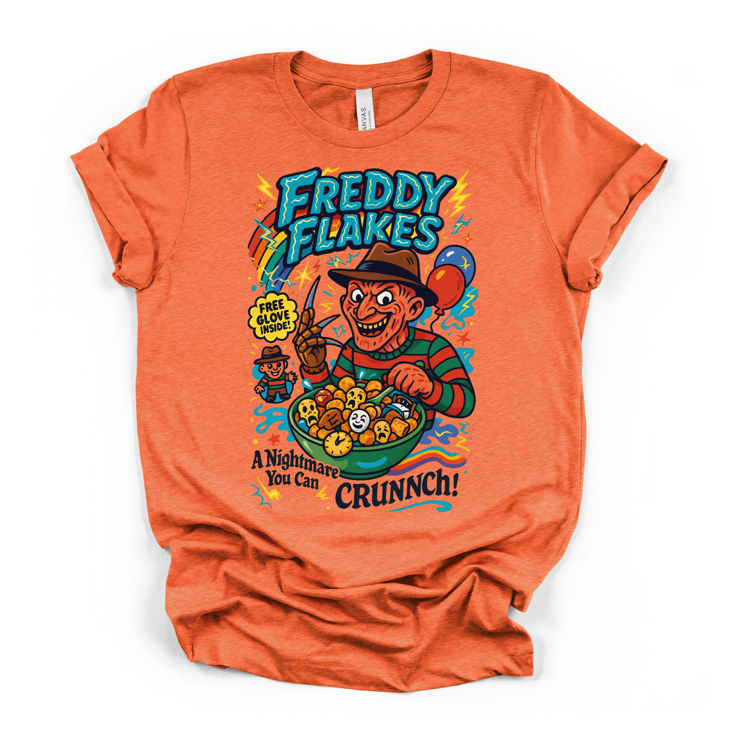 Freddy Flakes Halloween T Shirt