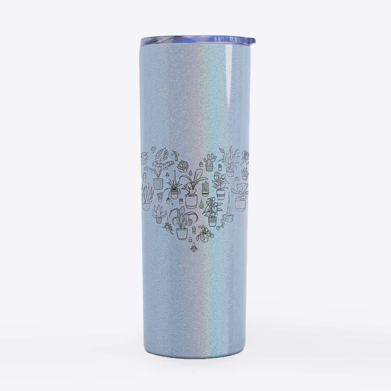 Heart Full of House Plants - 20oz Skinny Tumbler
