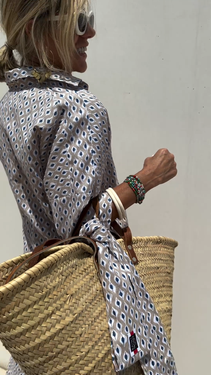 Summer Cotton Graphic Dress