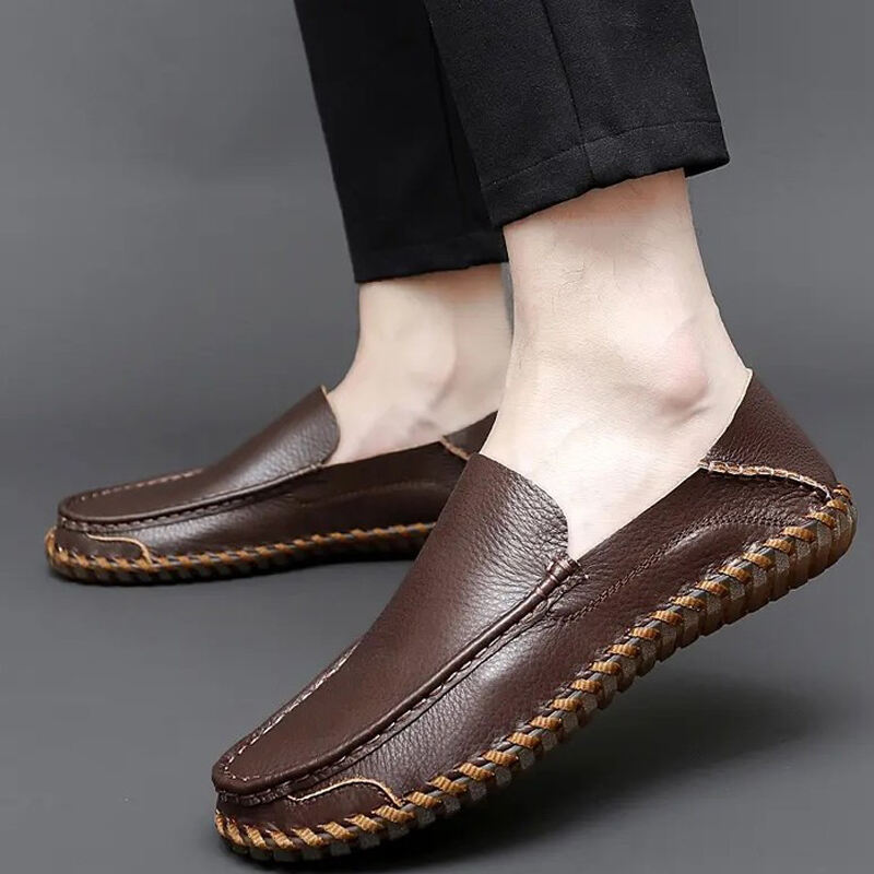 Men's Genuine Leather  Comfortable Lightweight Non-Slip Orthopedic Shoes