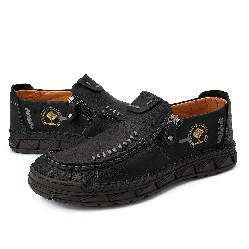 Men's Comfortable Leather Slip-on Orthopedic Shoes