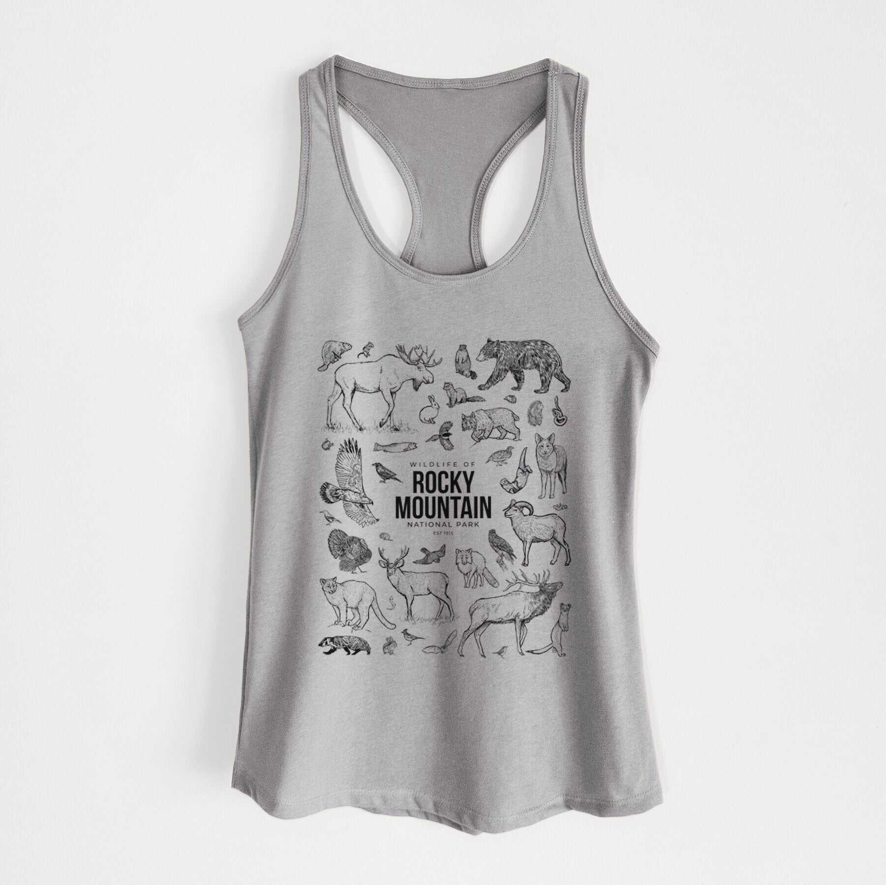 Wildlife of the Rocky Mountain National Park - Women's Racerback Tanktop