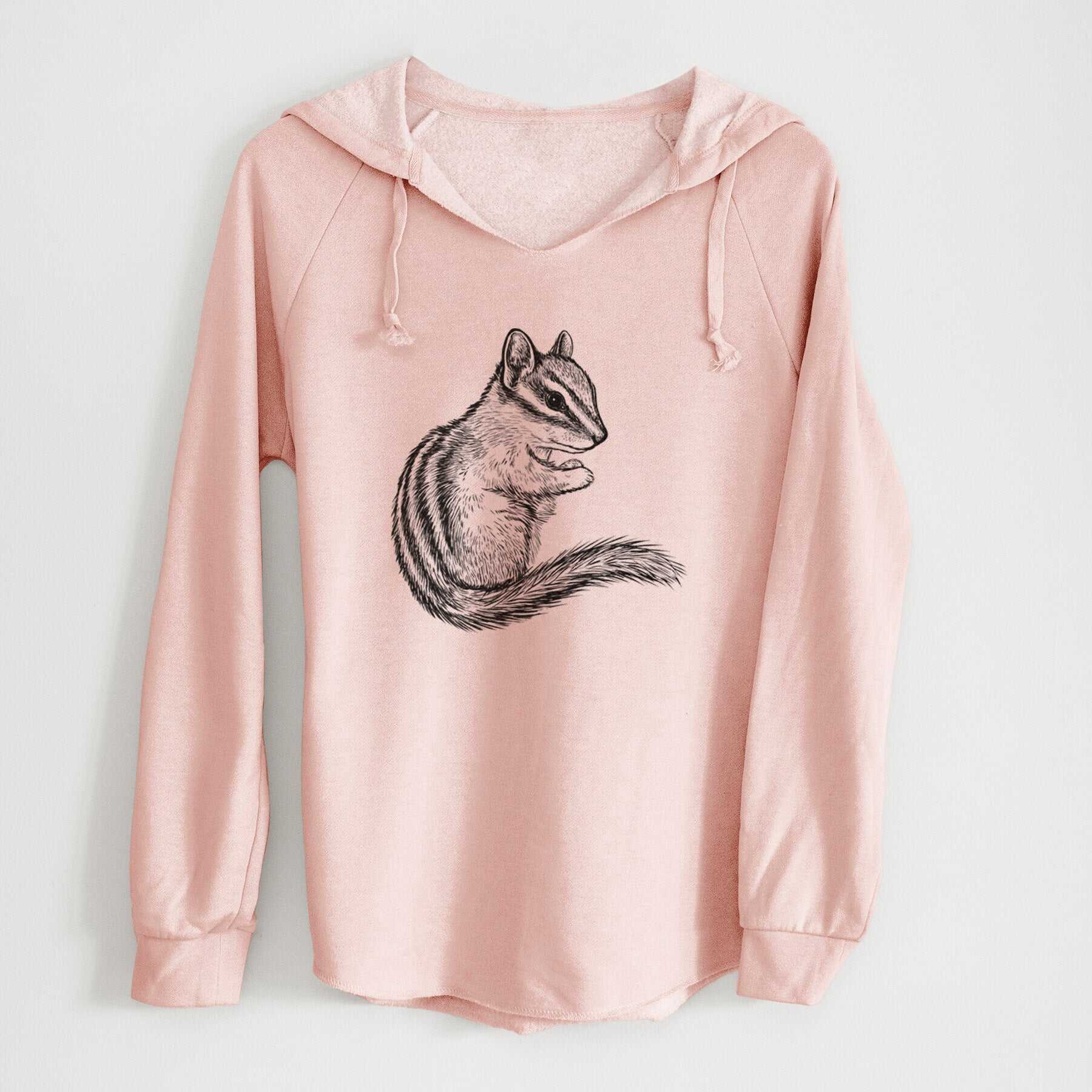 Chipmunk - Neotamias minimus - Cali Wave Hooded Sweatshirt
