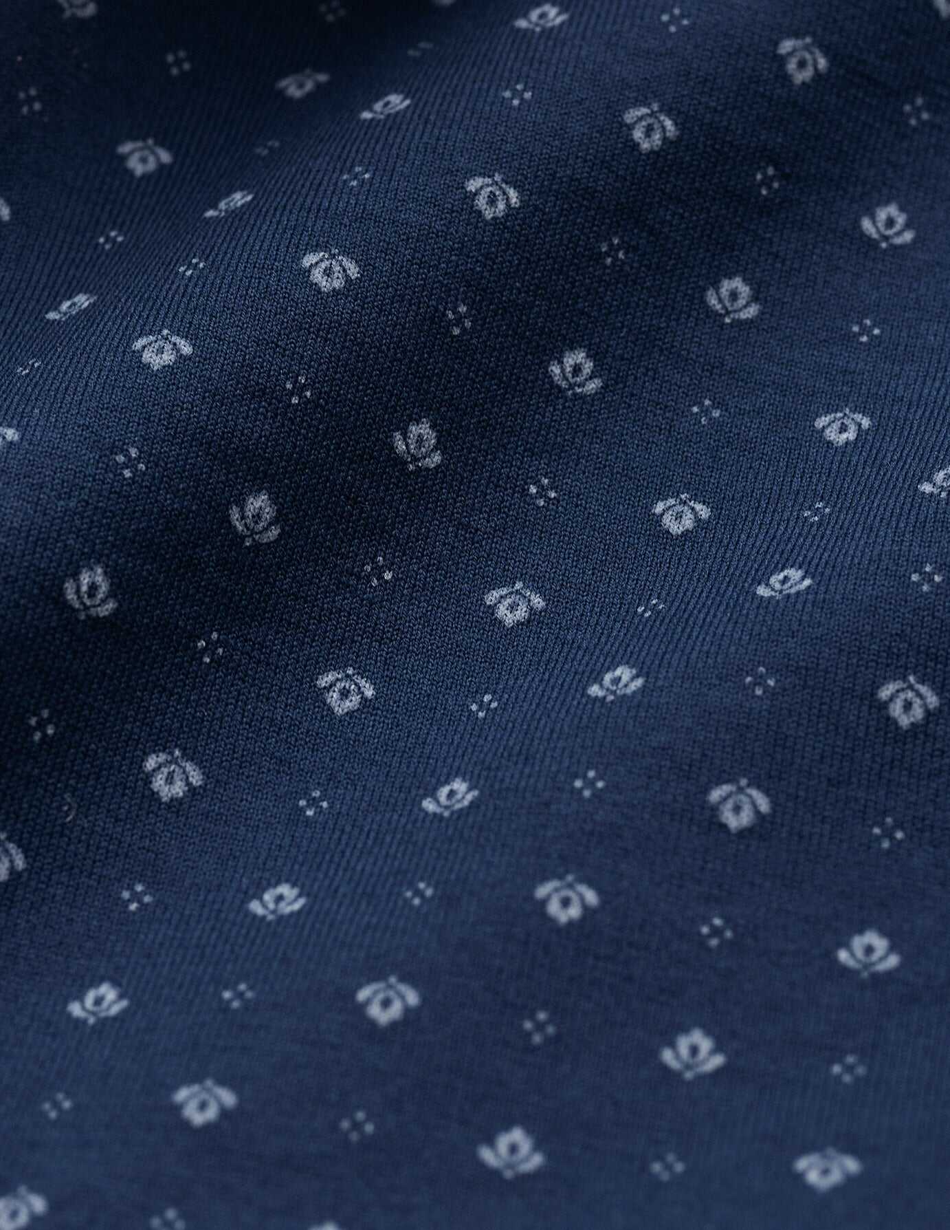 Classic Short Sleeve Shirt Lotus Navy
