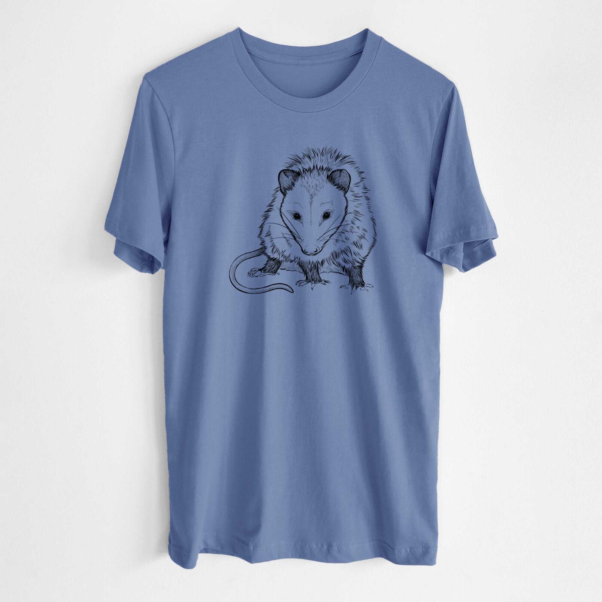 Virginia Opossum - Didelphis virginiana - Lightweight 100% Cotton Unisex Crewneck