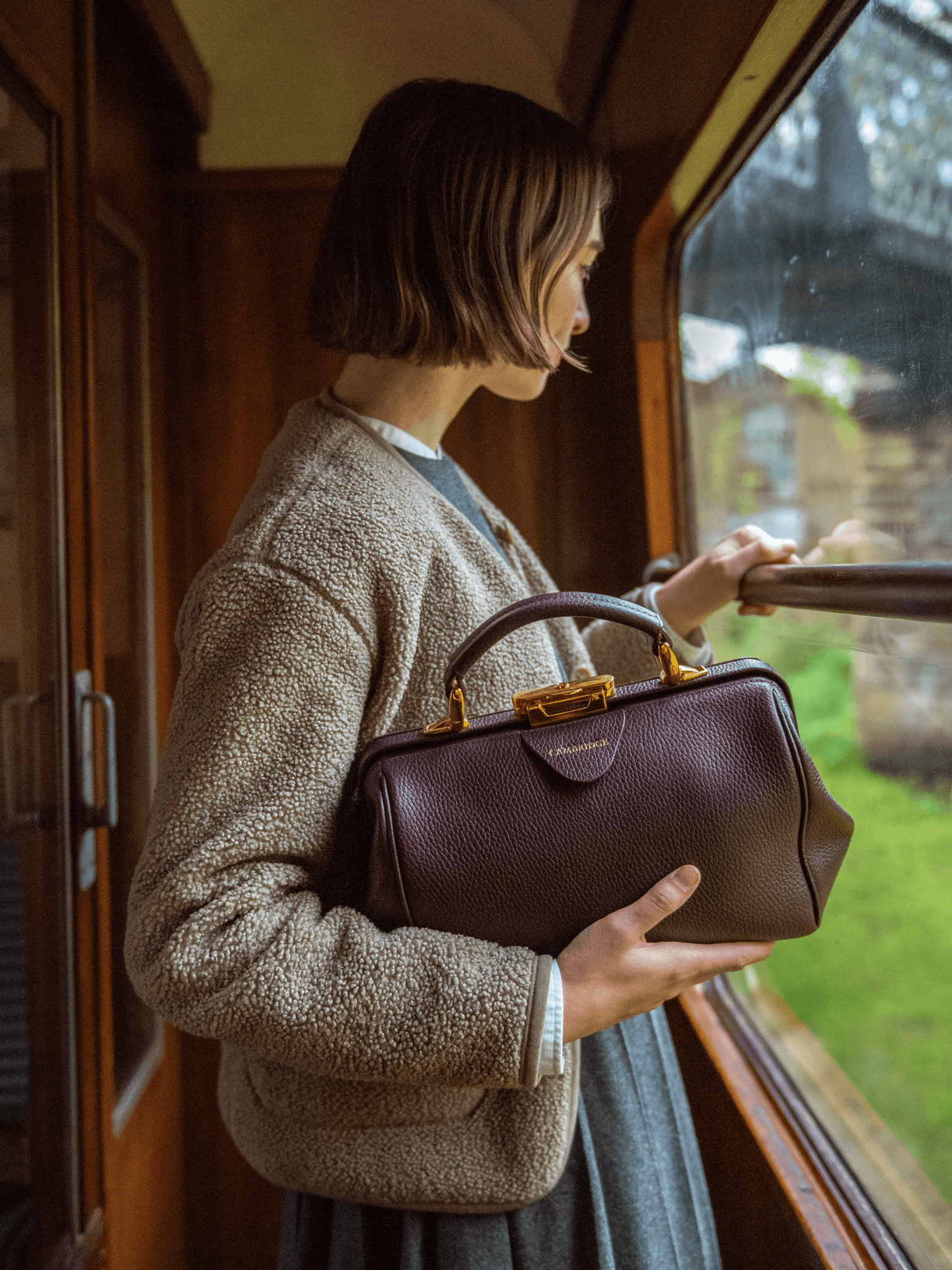 The Sophie -  Bordeaux Calf Grain