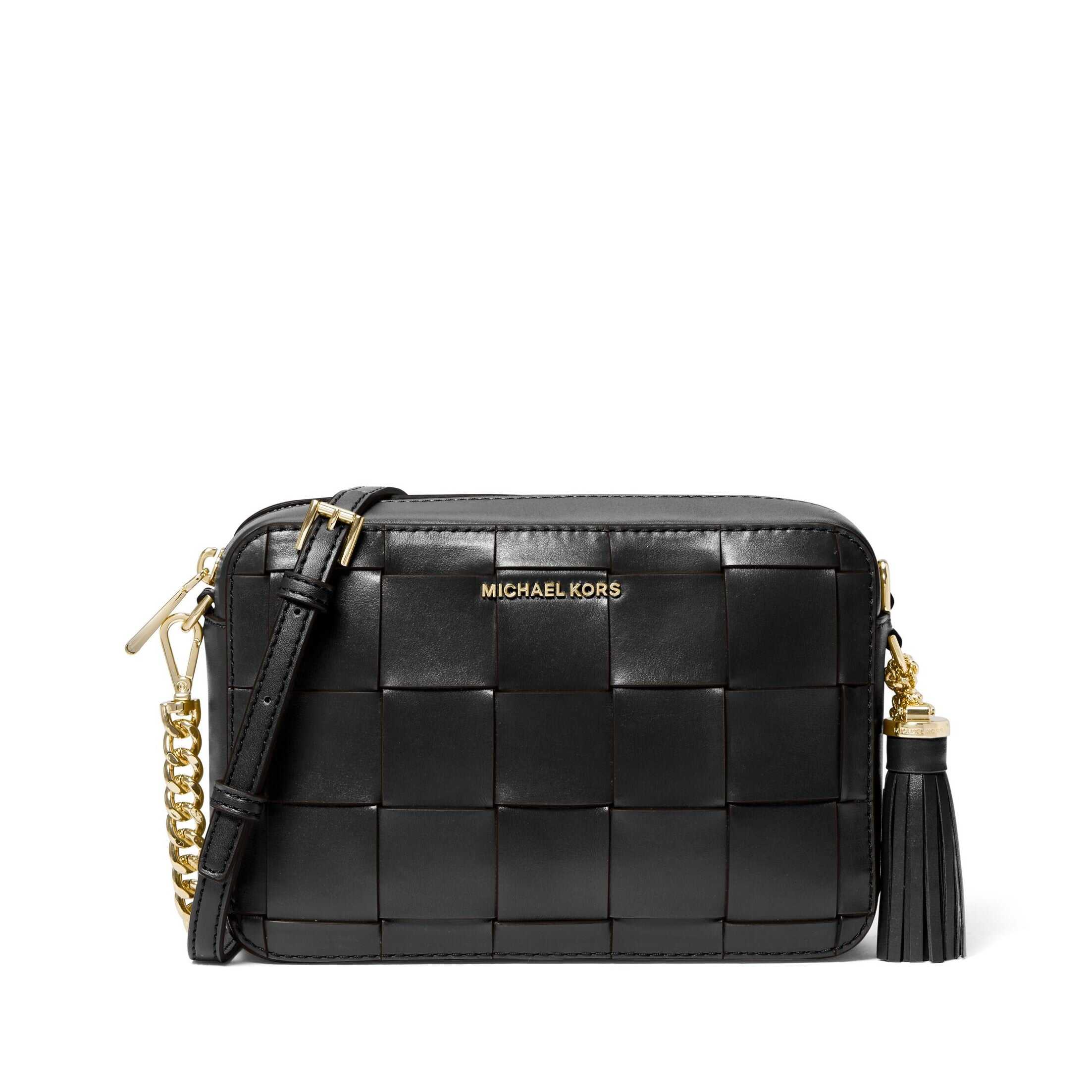 Ginny Medium Woven Leather Crossbody Bag Neiman Marcus