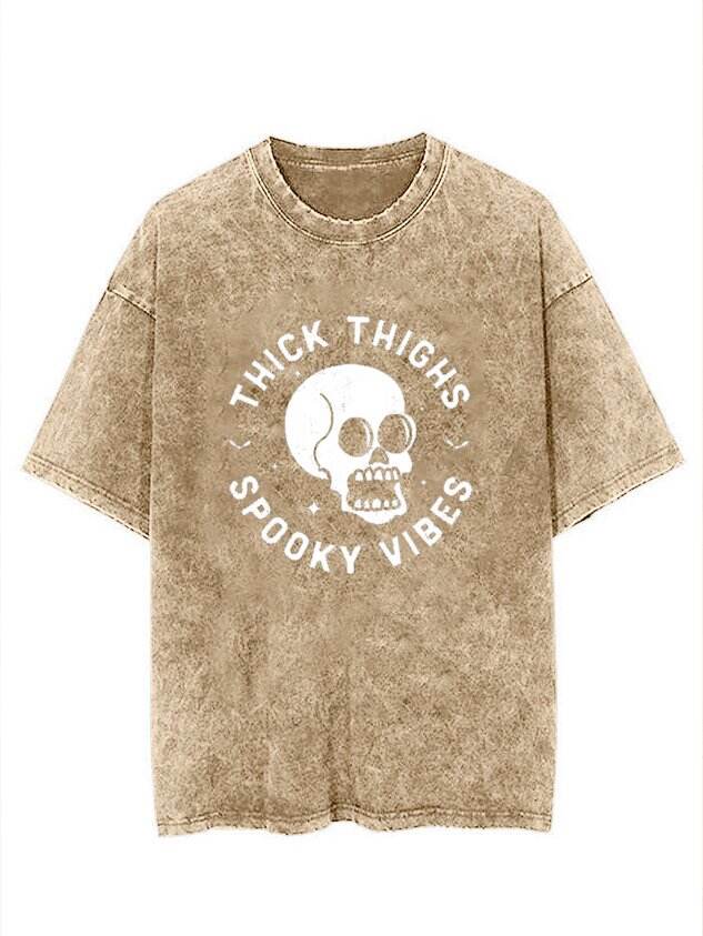 Loose Halloween Casual Crew Neck T-Shirt