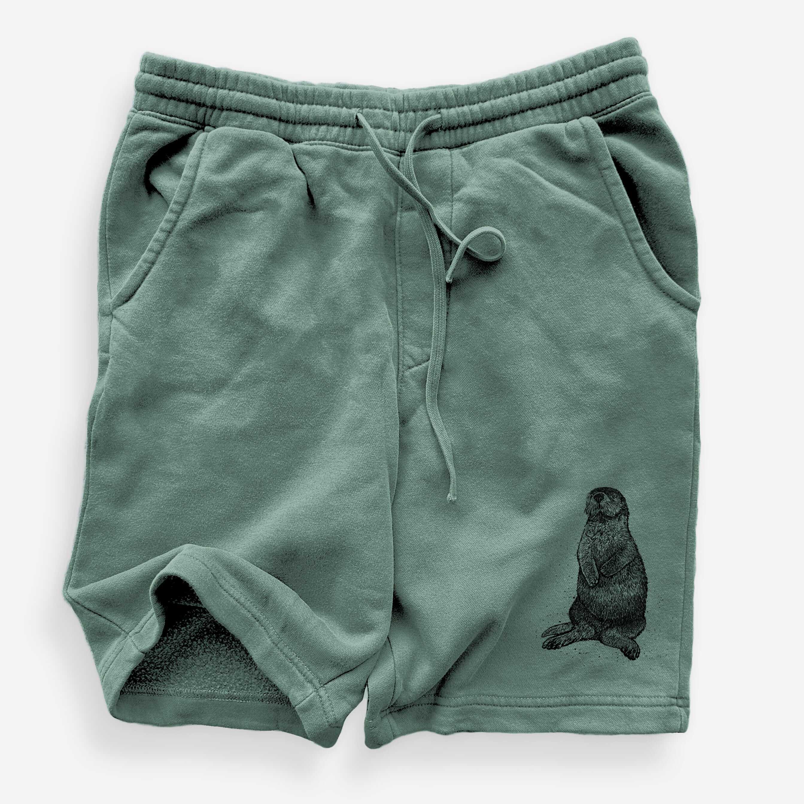 Enhydra lutris - California Sea Otter - Unisex Pigment Dyed Shorts