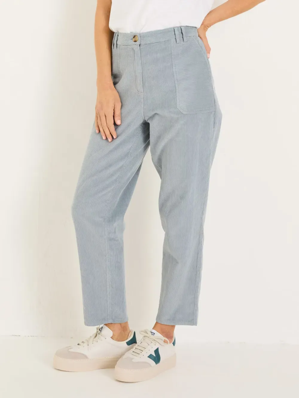 Pale Blue Cord Trousers