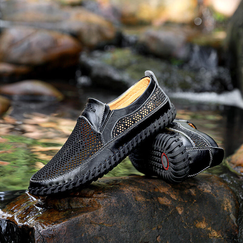 Men's Breathable Quick Drying Mesh Comfy Casual Slip on Loafers Water Shoes