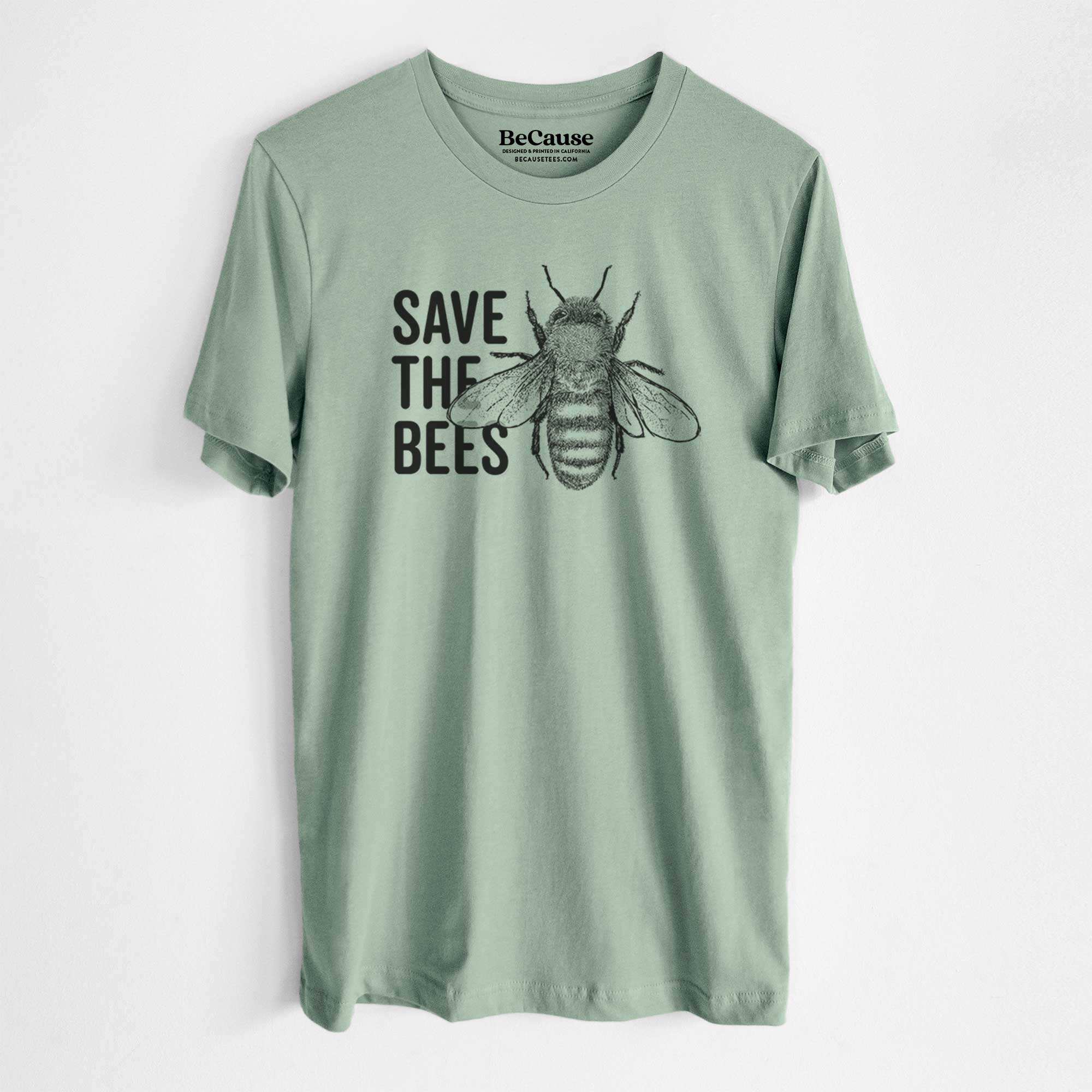 Save the Bees - Lightweight 100% Cotton Unisex Crewneck