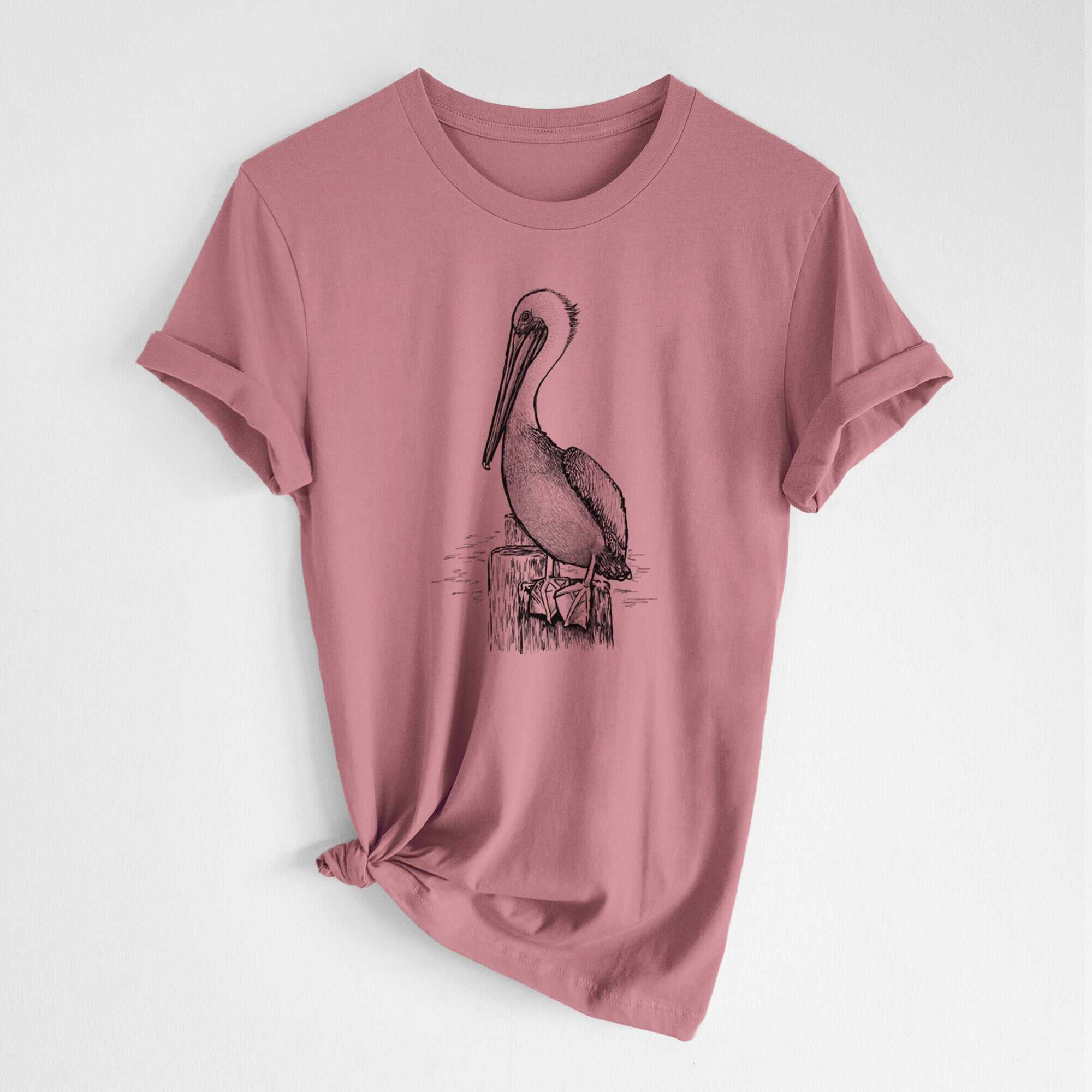 Pelecanus occidentalis - Brown Pelican - Lightweight 100% Cotton Unisex Crewneck
