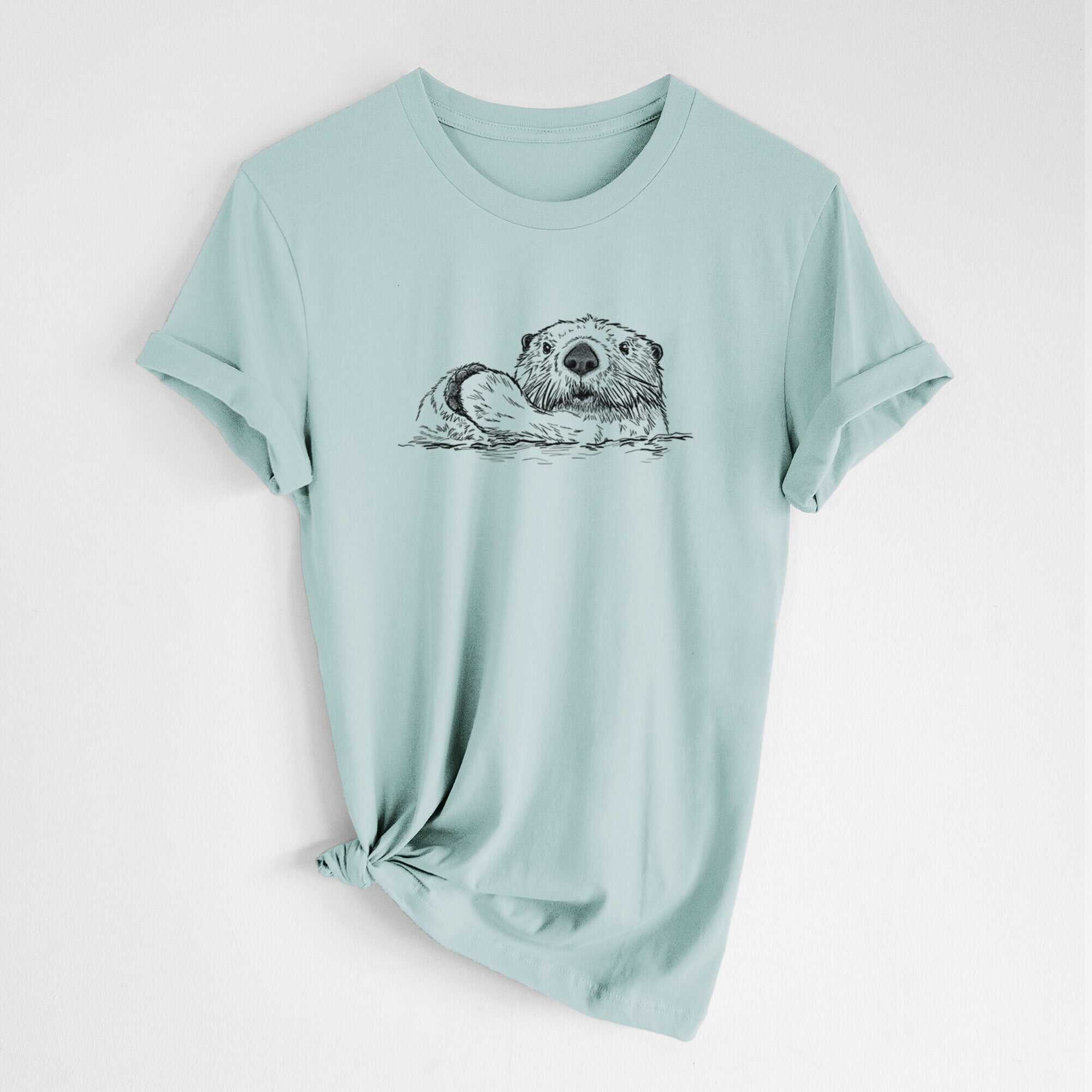 Northern Sea Otter - Enhydra lutris kenyoni - Lightweight 100% Cotton Unisex Crewneck