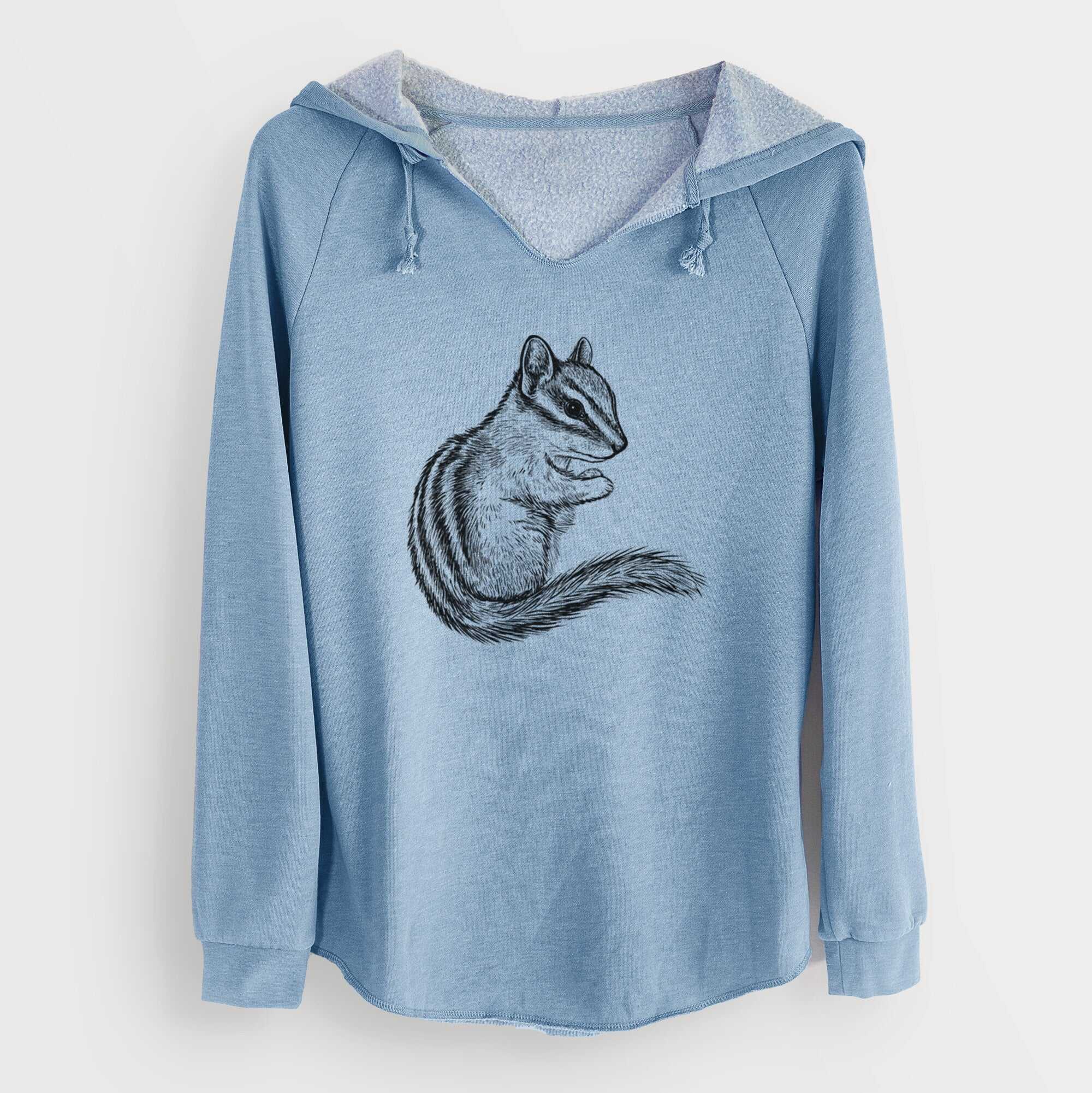 Chipmunk - Neotamias minimus - Cali Wave Hooded Sweatshirt