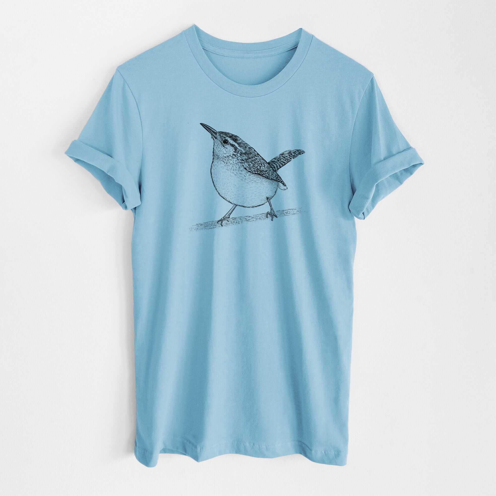 Carolina Wren - Thryothorus ludovicianus - Lightweight 100% Cotton Unisex Crewneck