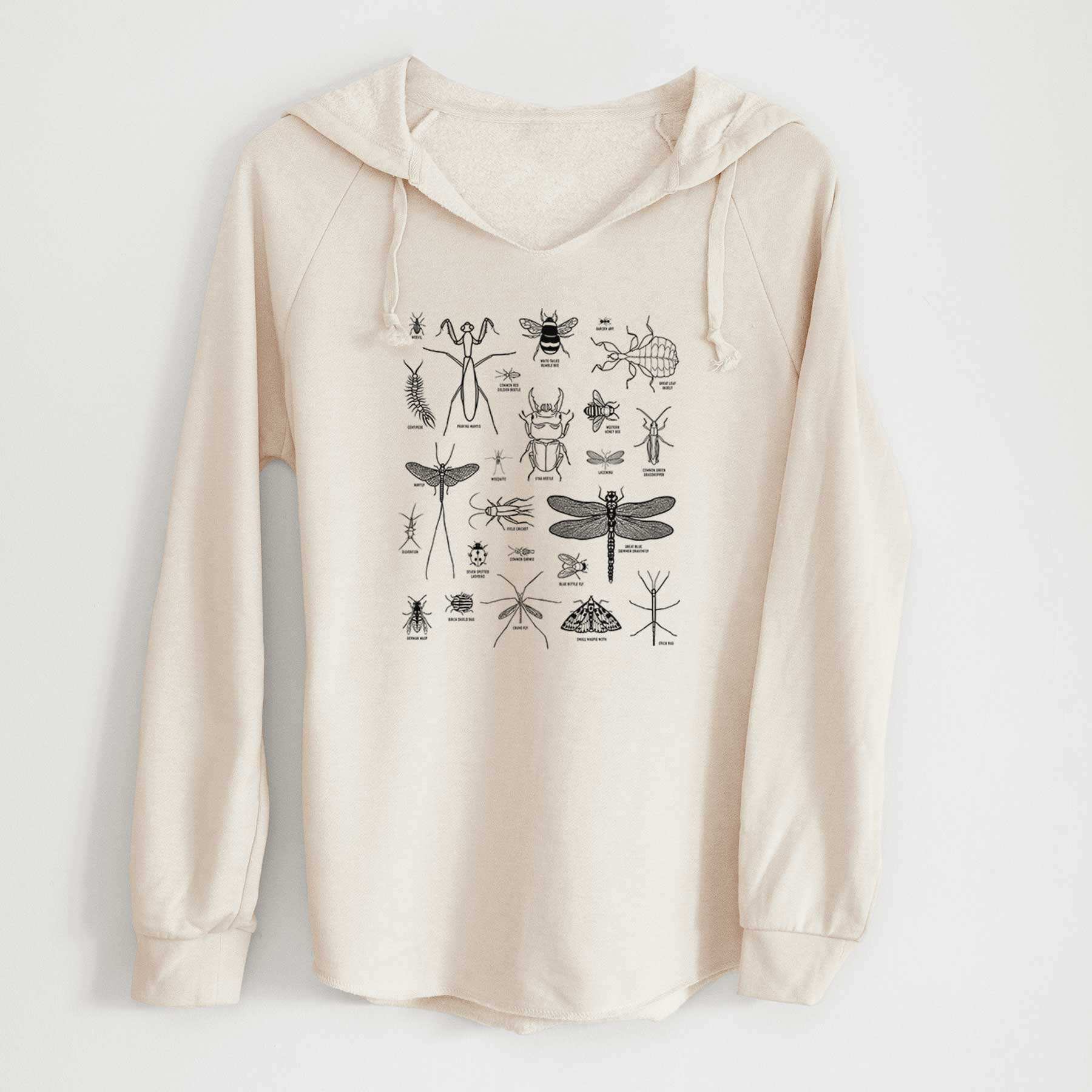 Chart of Arthropods/Insects - Cali Wave Hooded Sweatshirt