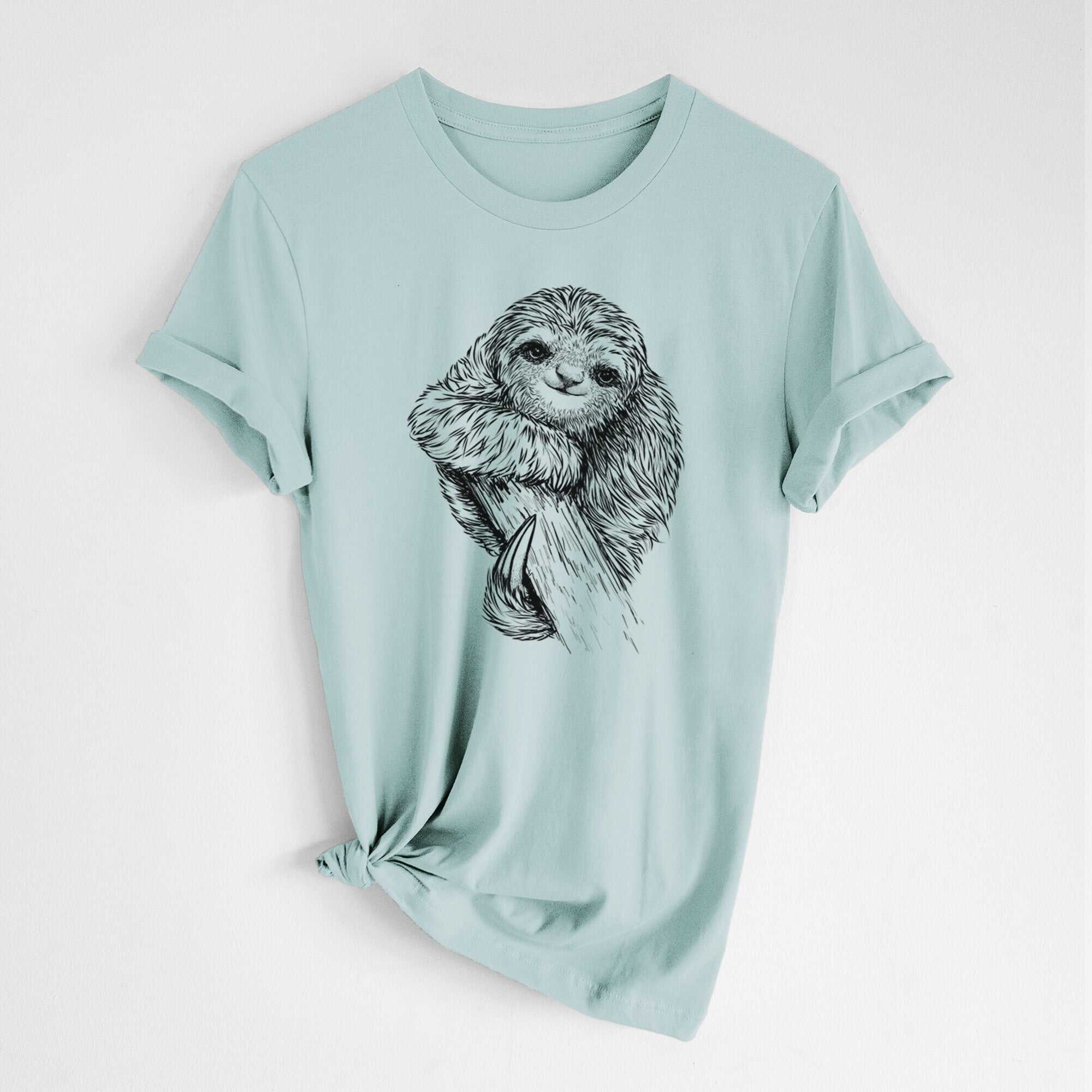 Pygmy Three-toed Sloth - Bradypus pygmaeus - Lightweight 100% Cotton Unisex Crewneck