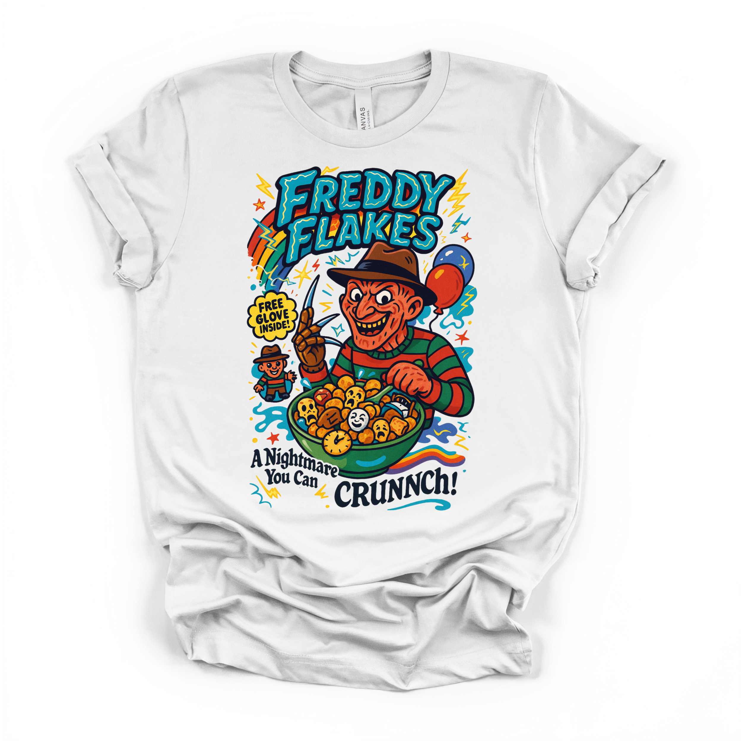 Freddy Flakes Halloween T Shirt